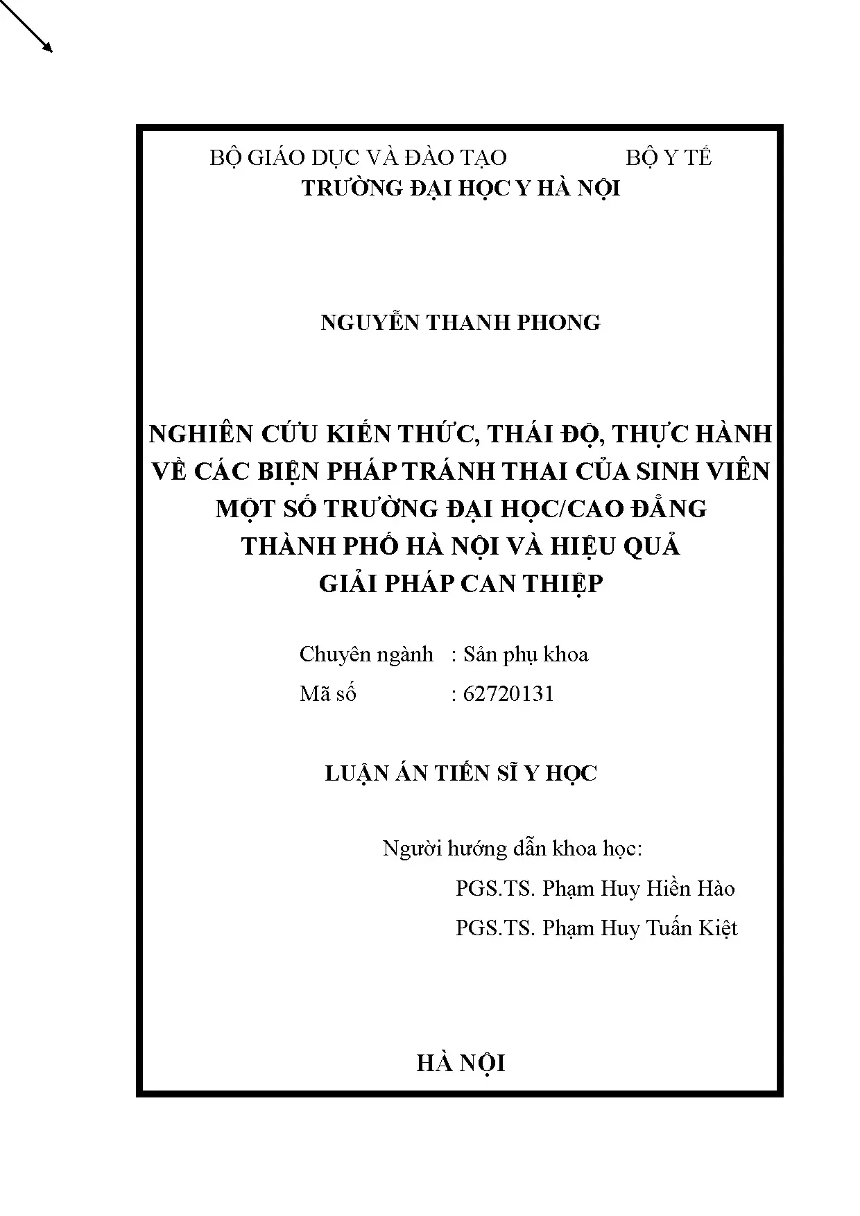 Kiến thức, thái độ, thực hành tránh thai của sinh viên