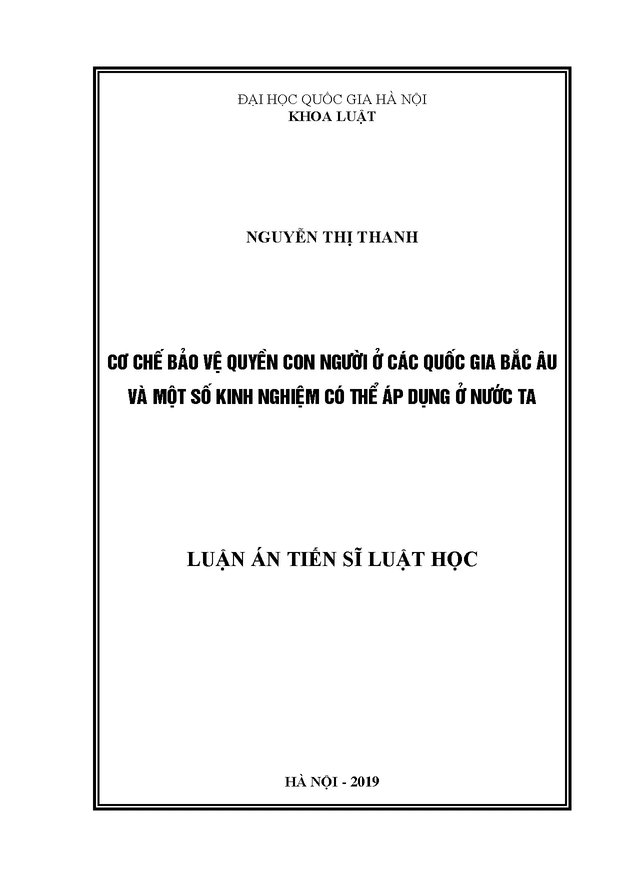 Cơ chế bảo vệ quyền con người: Kinh nghiệm Bắc Âu cho Việt Nam