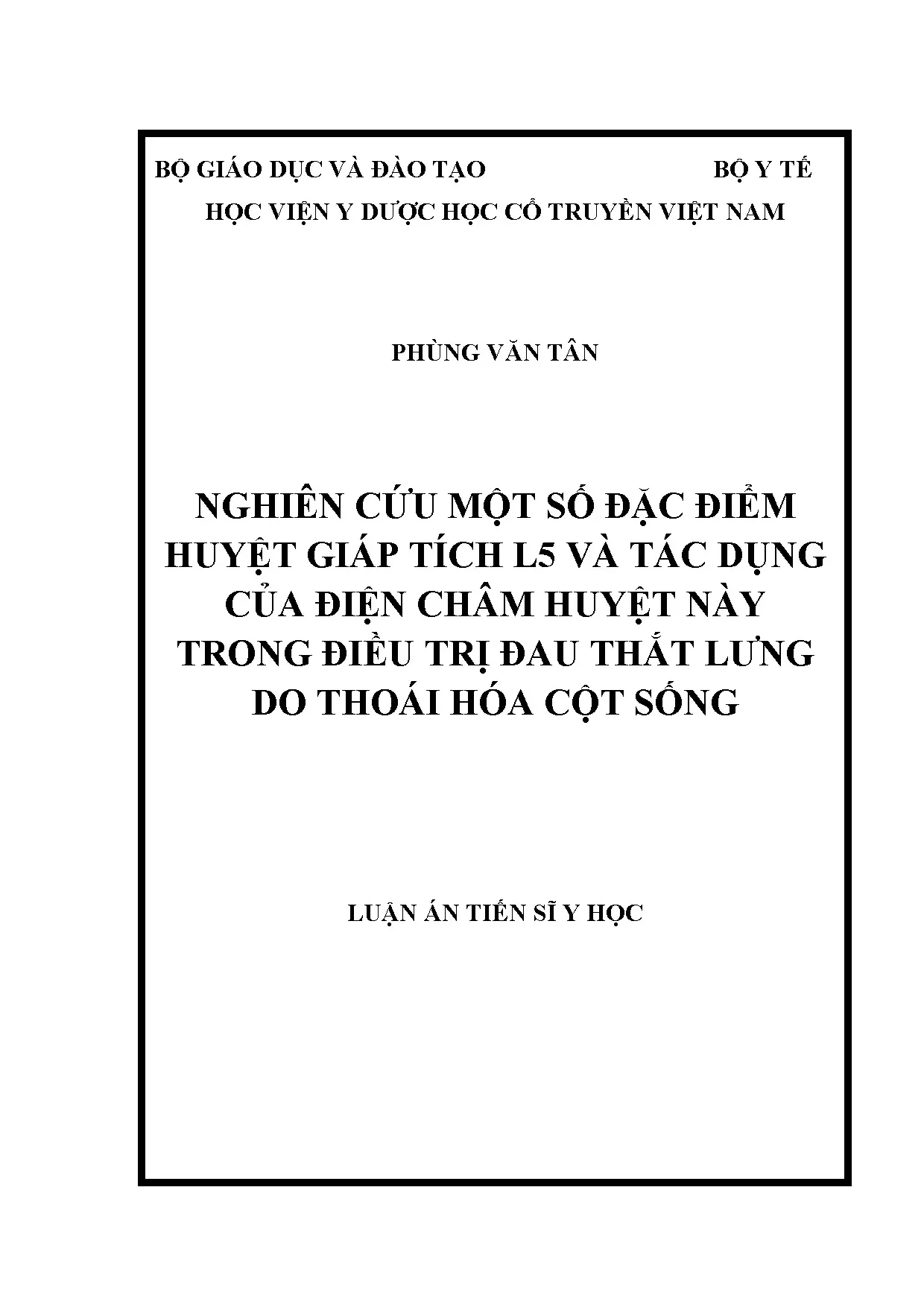 Huyệt Giáp Tích L5 và điện châm trị đau lưng thoái hóa