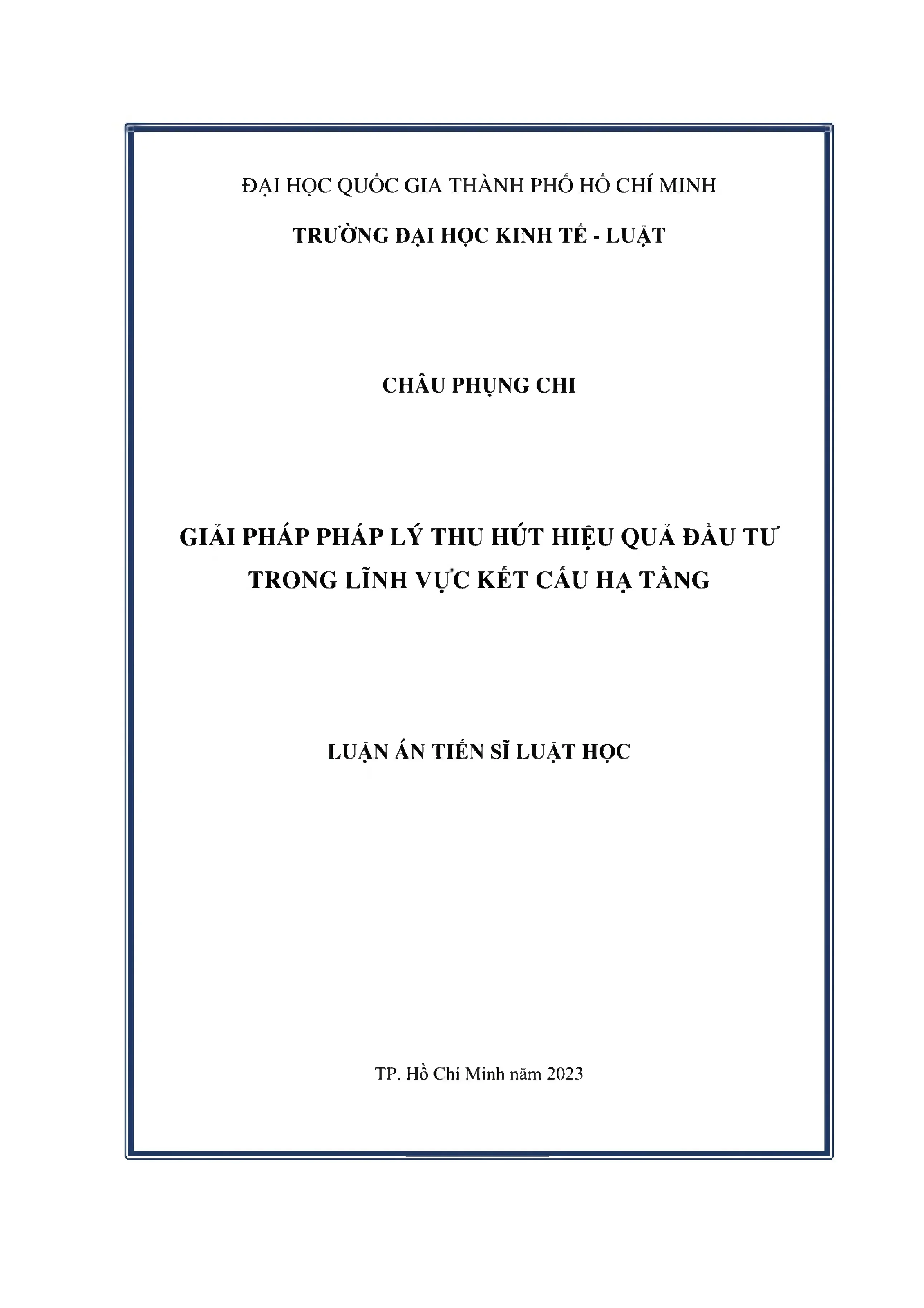 Giải pháp pháp lý thu hút đầu tư kết cấu hạ tầng