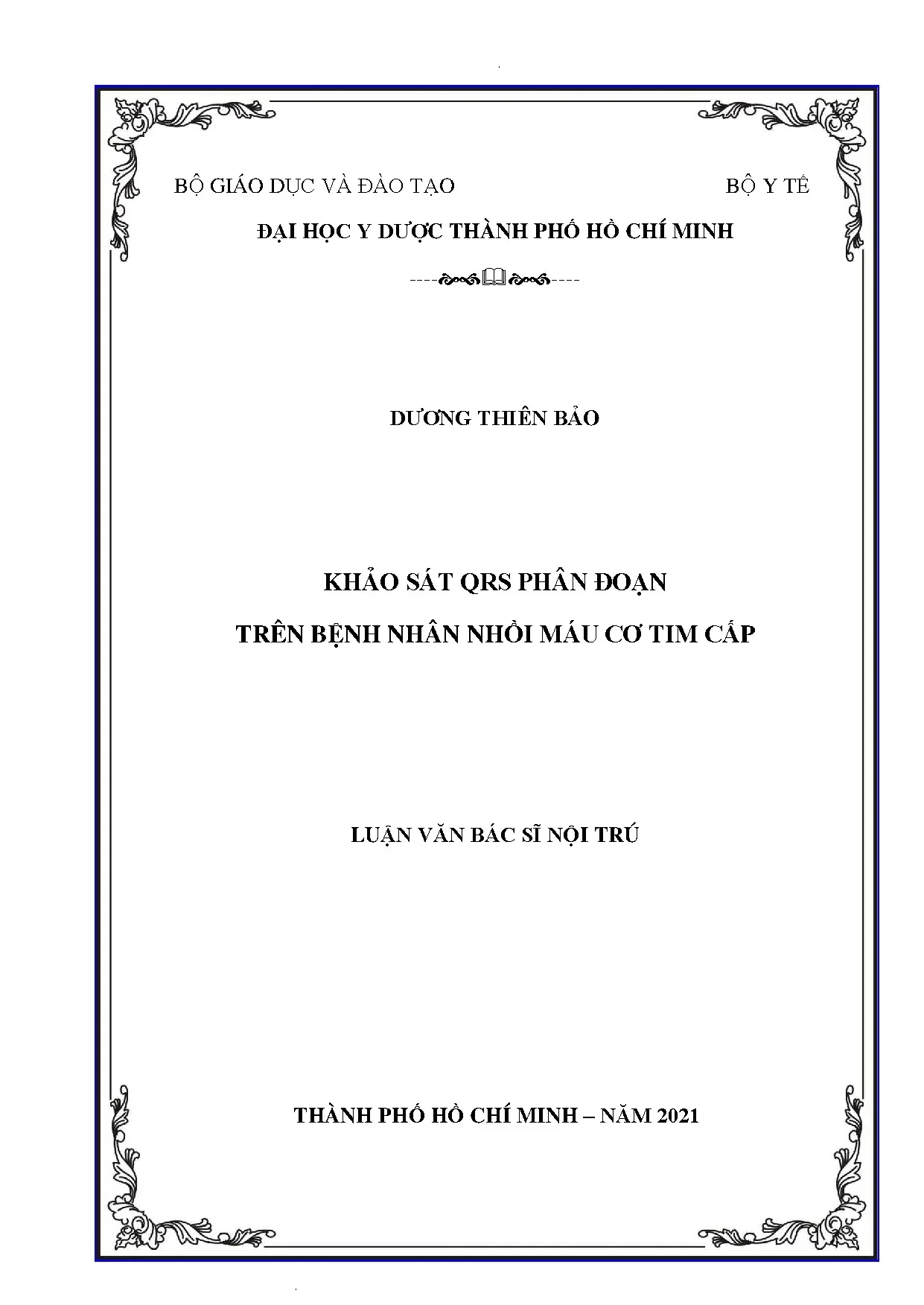 Khảo sát QRS phân đoạn ở bệnh nhân nhồi máu cơ tim cấp
