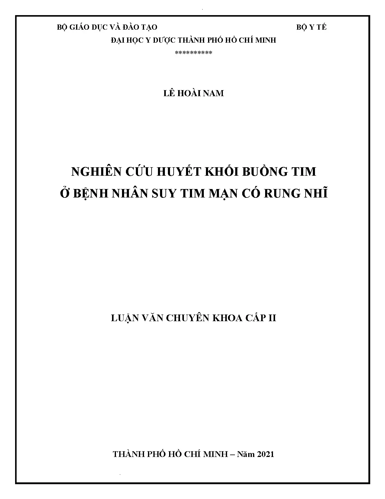 Huyết khối buồng tim ở bệnh nhân suy tim mạn có rung nhĩ - Nghiên cứu mới 2021