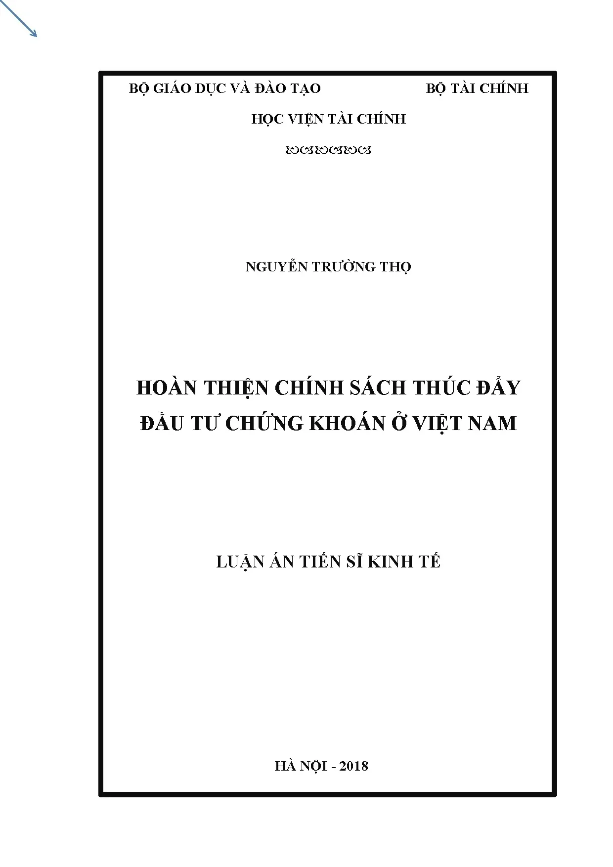Hoàn thiện chính sách thúc đẩy đầu tư chứng khoán Việt Nam