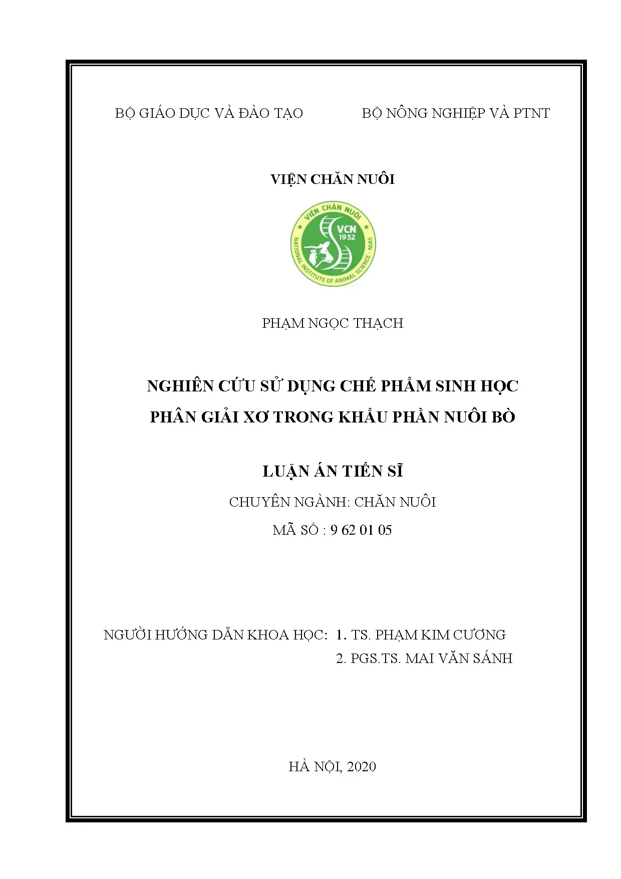 Nghiên cứu chế phẩm sinh học phân giải xơ nuôi bò hiệu quả