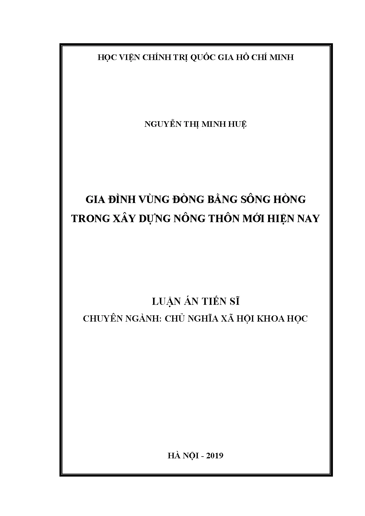 Gia đình vùng đồng bằng sông Hồng trong xây dựng nông thôn mới