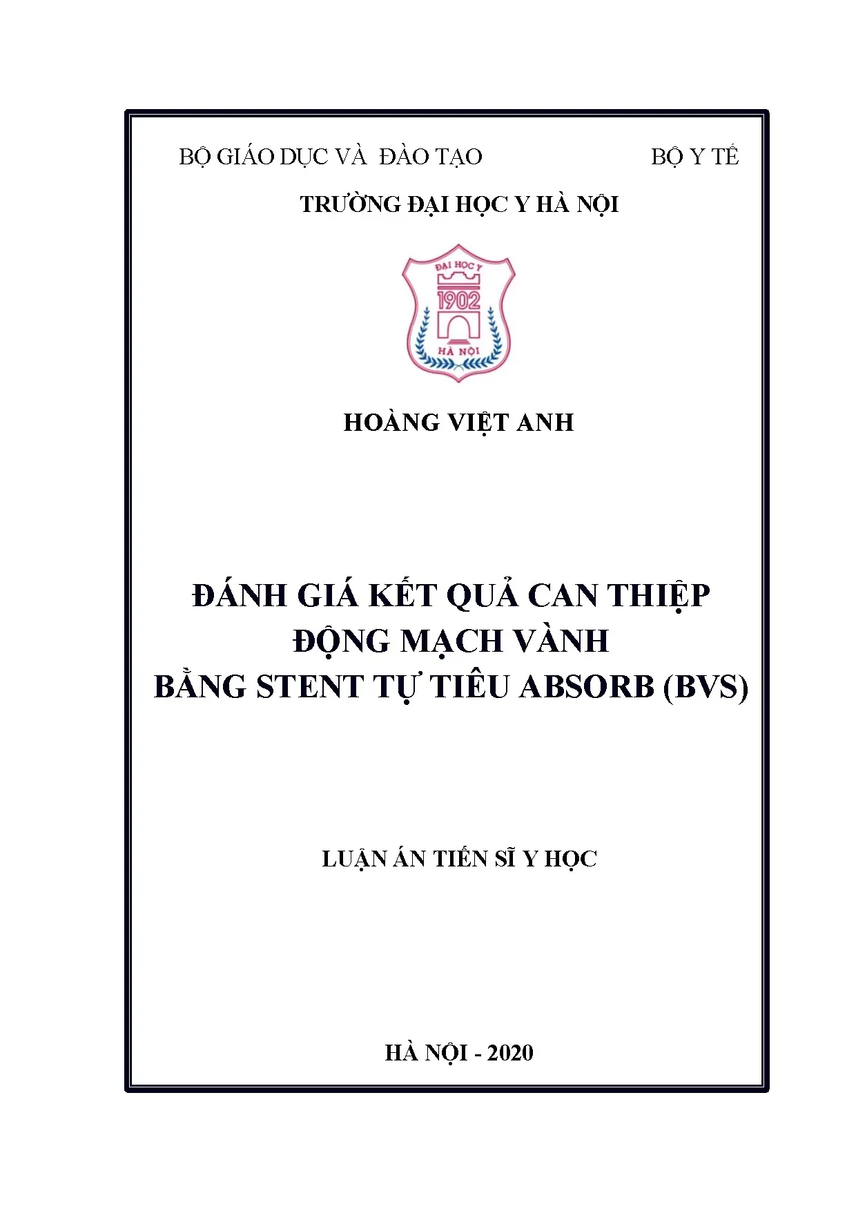 Đánh giá kết quả can thiệp động mạch vành bằng stent tự tiêu Absorb