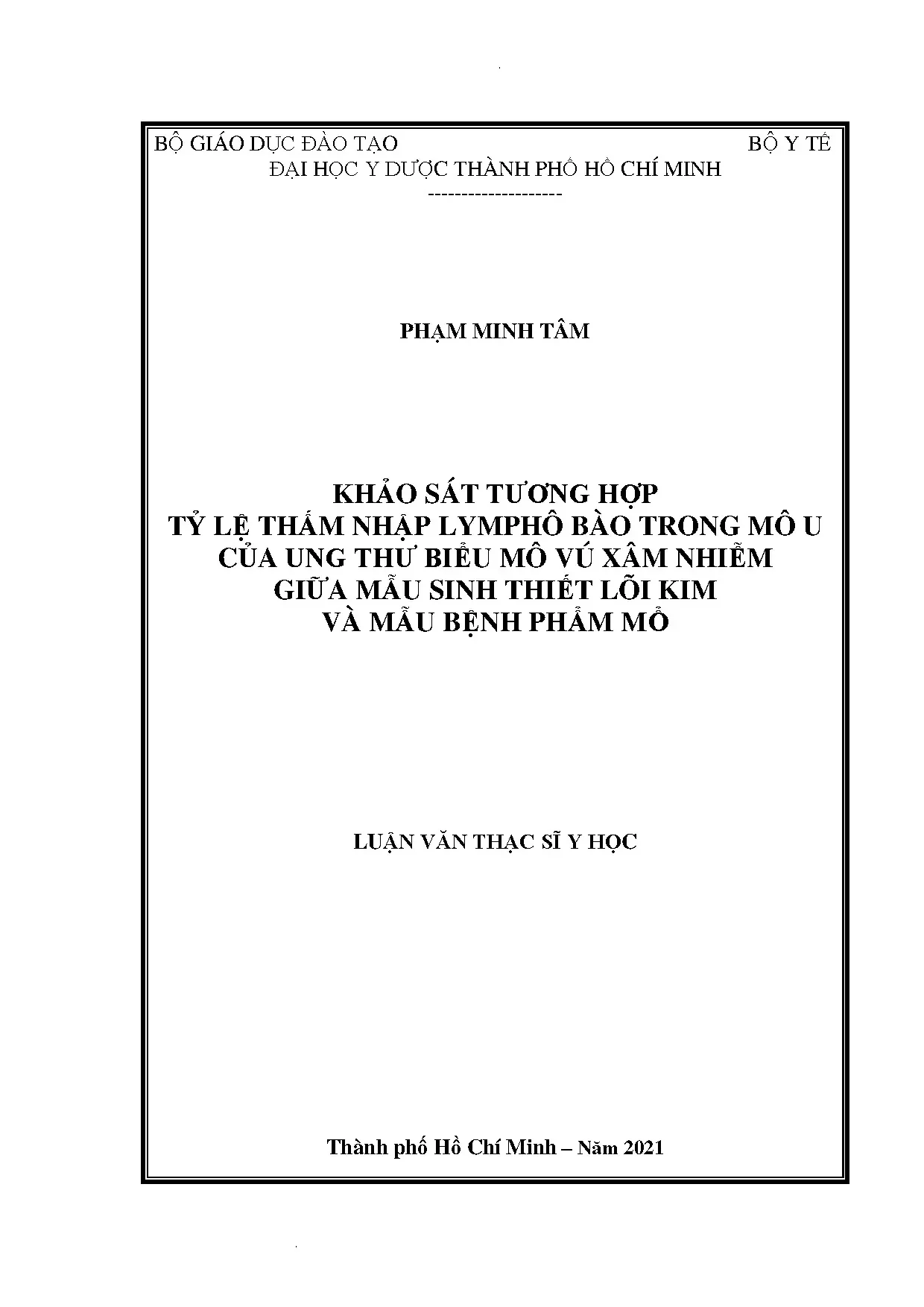 Tương hợp Lympho bào trong Ung thư Vú: Sinh thiết lõi kim vs Mổ