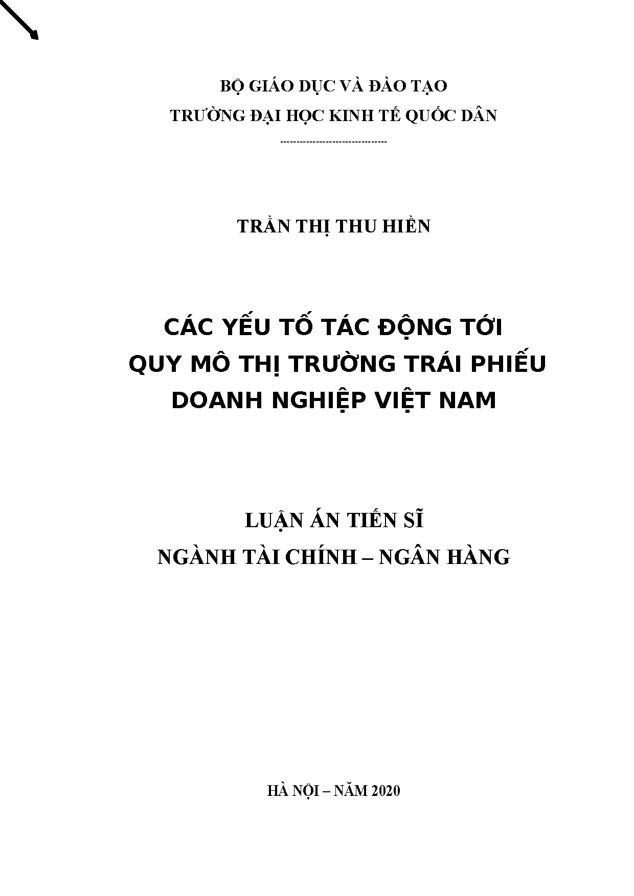 Yếu tố tác động quy mô thị trường trái phiếu doanh nghiệp Việt Nam