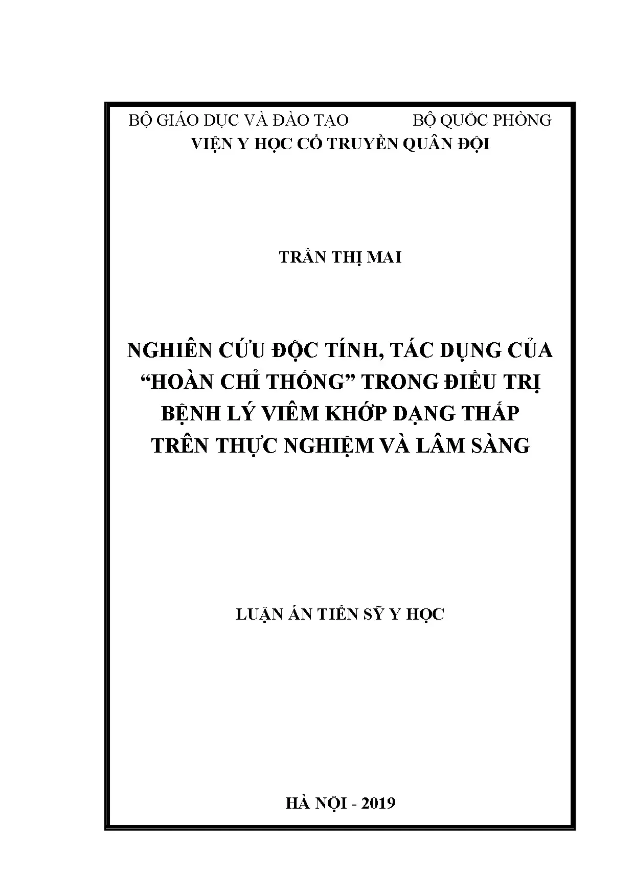Hoàn Chỉ Thống trị Viêm khớp Dạng thấp: Độc tính và Tác dụng