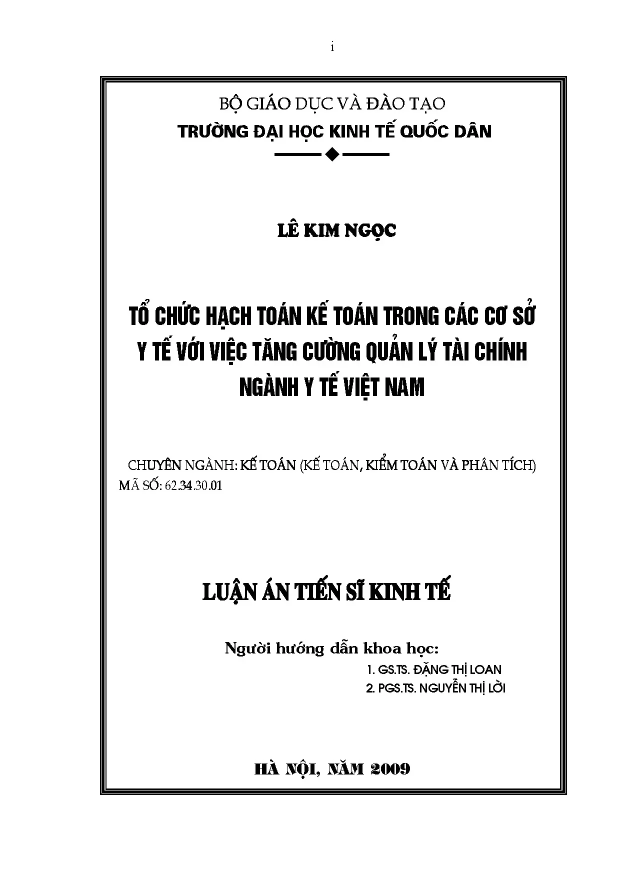 Tổ chức hạch toán kế toán trong cơ sở y tế nhằm nâng cao quản lý tài chính ngành y tế