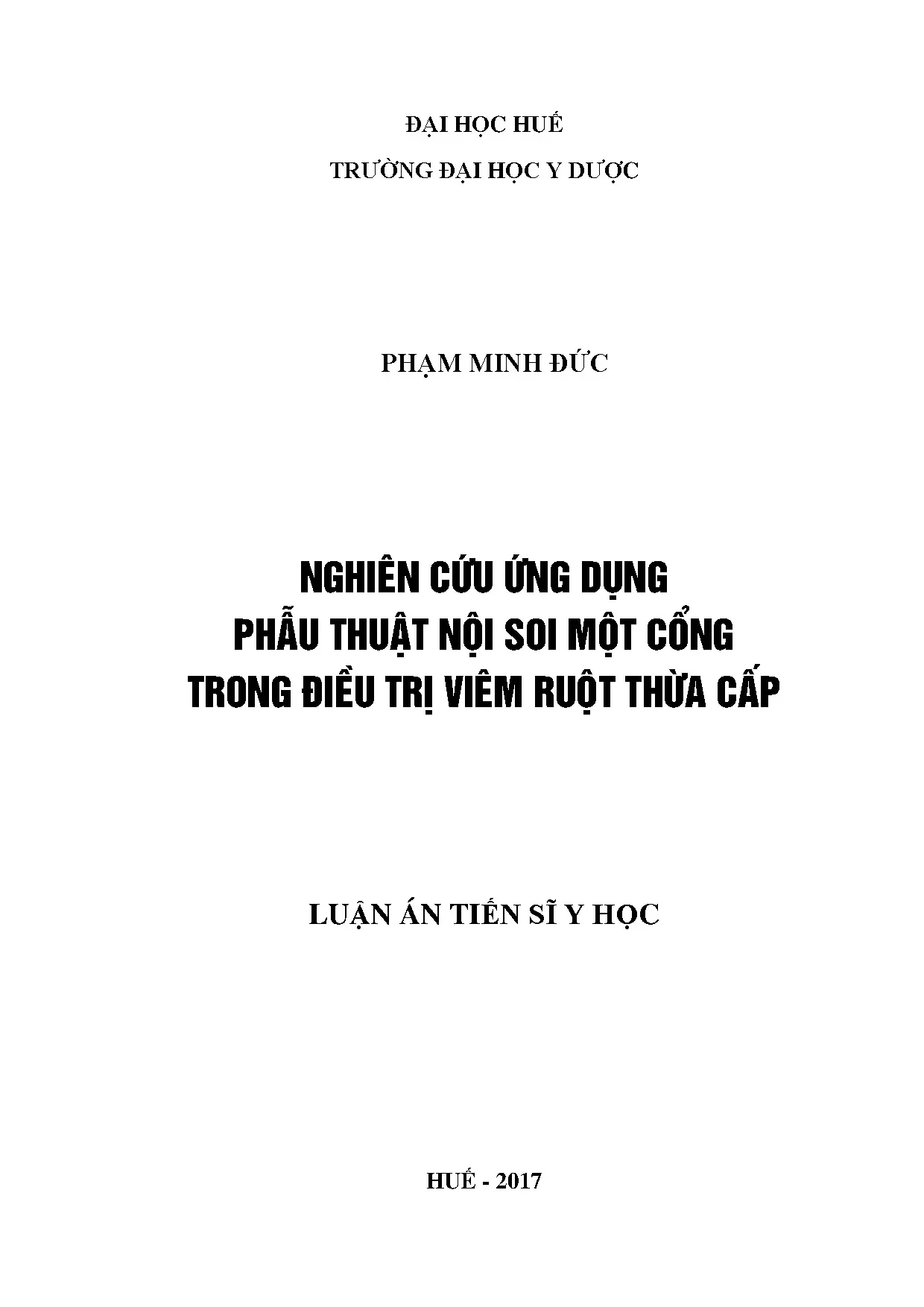 Phẫu thuật nội soi một cổng điều trị viêm ruột thừa cấp