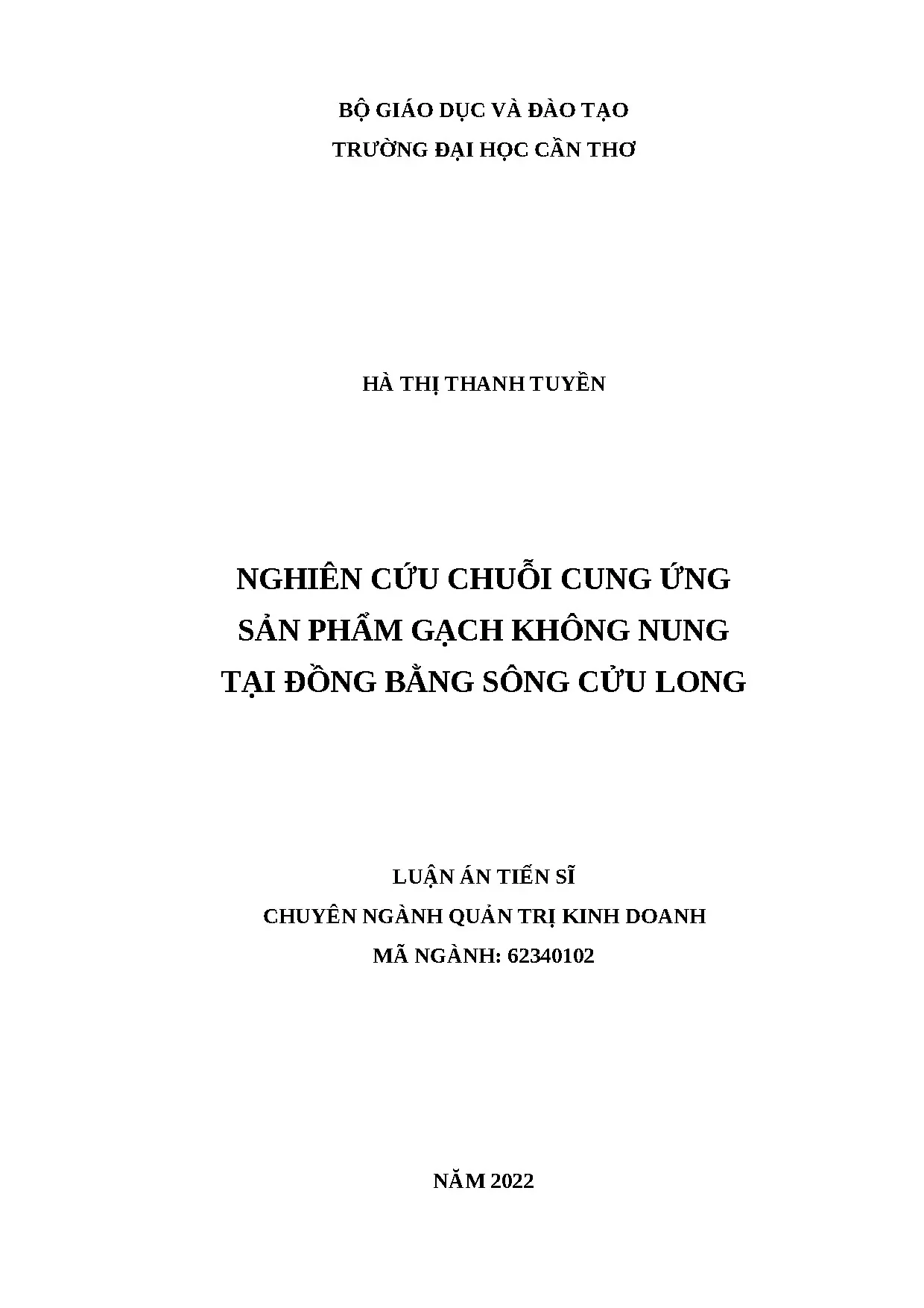 Chuỗi cung ứng gạch không nung ĐBSCL: Nghiên cứu & Giải pháp