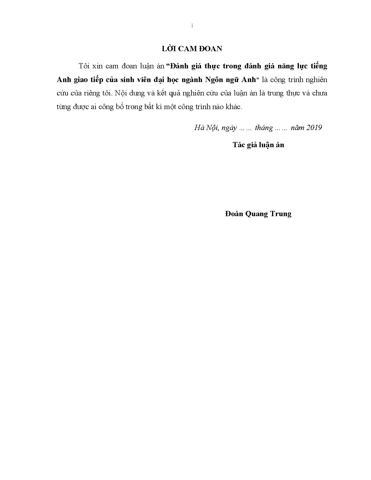 Đánh giá thực năng lực tiếng Anh giao tiếp sinh viên Ngôn ngữ Anh