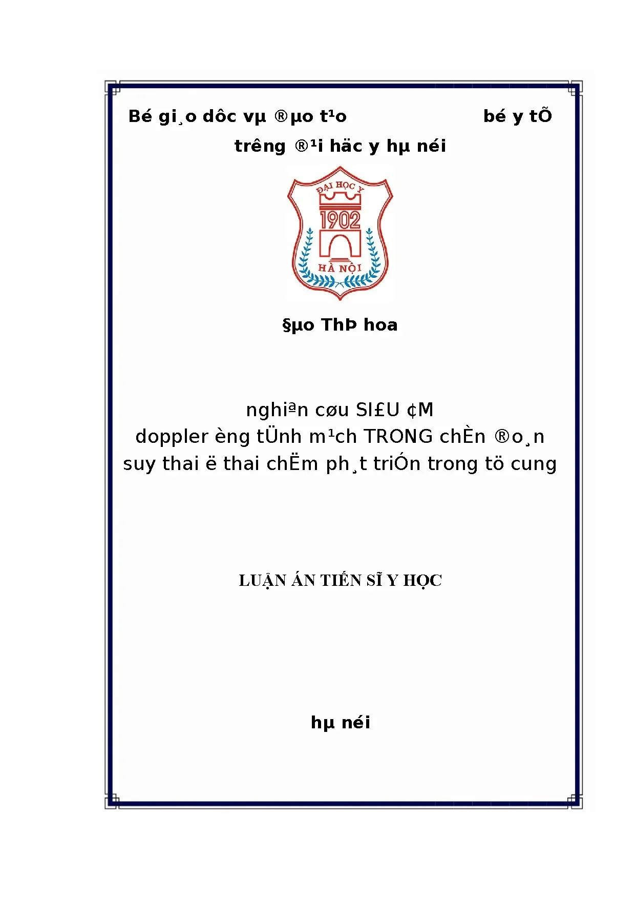 Siêu âm Doppler ống tĩnh mạch trong chẩn đoán suy thai