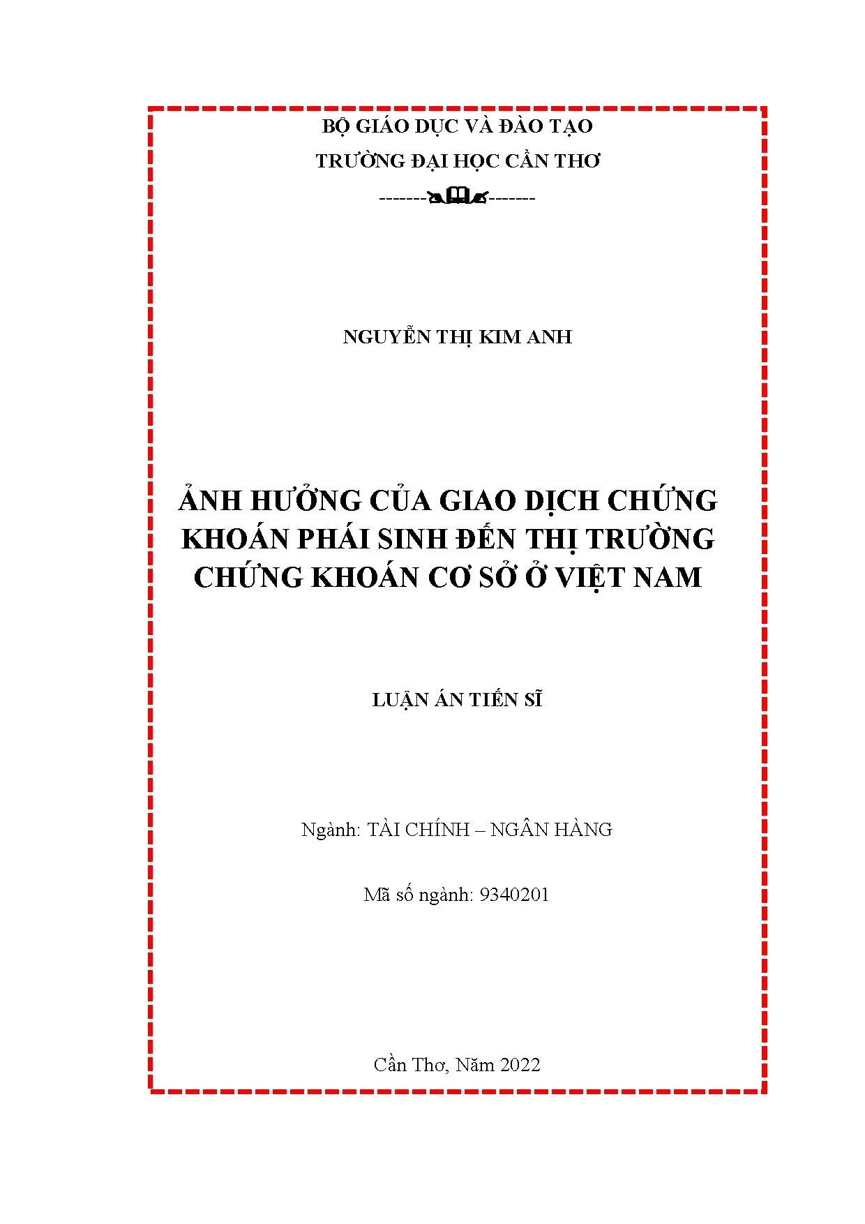 Ảnh hưởng Chứng khoán Phái sinh đến Thị trường Cơ sở Việt Nam
