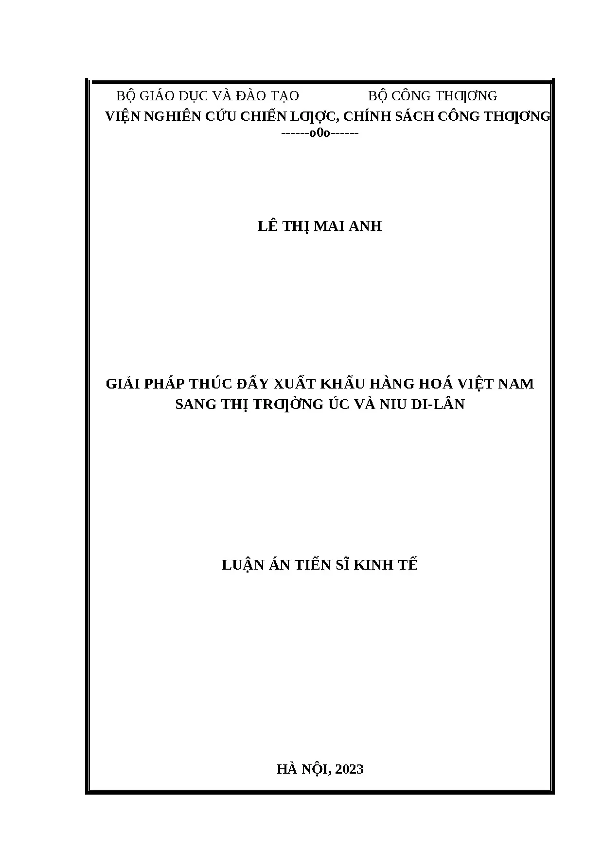 Giải pháp thúc đẩy xuất khẩu hàng hóa Việt Nam sang Úc và Niu Di-lân