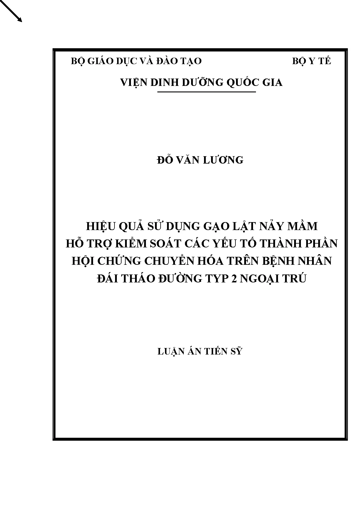 Hiệu quả gạo lật nảy mầm kiểm soát hội chứng chuyển hóa ở bệnh nhân tiểu đường