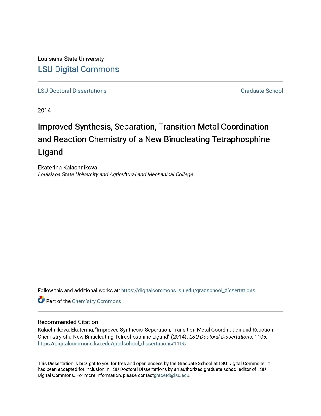Improved synthesis of binucleating tetraphosphine ligand for metal coordination