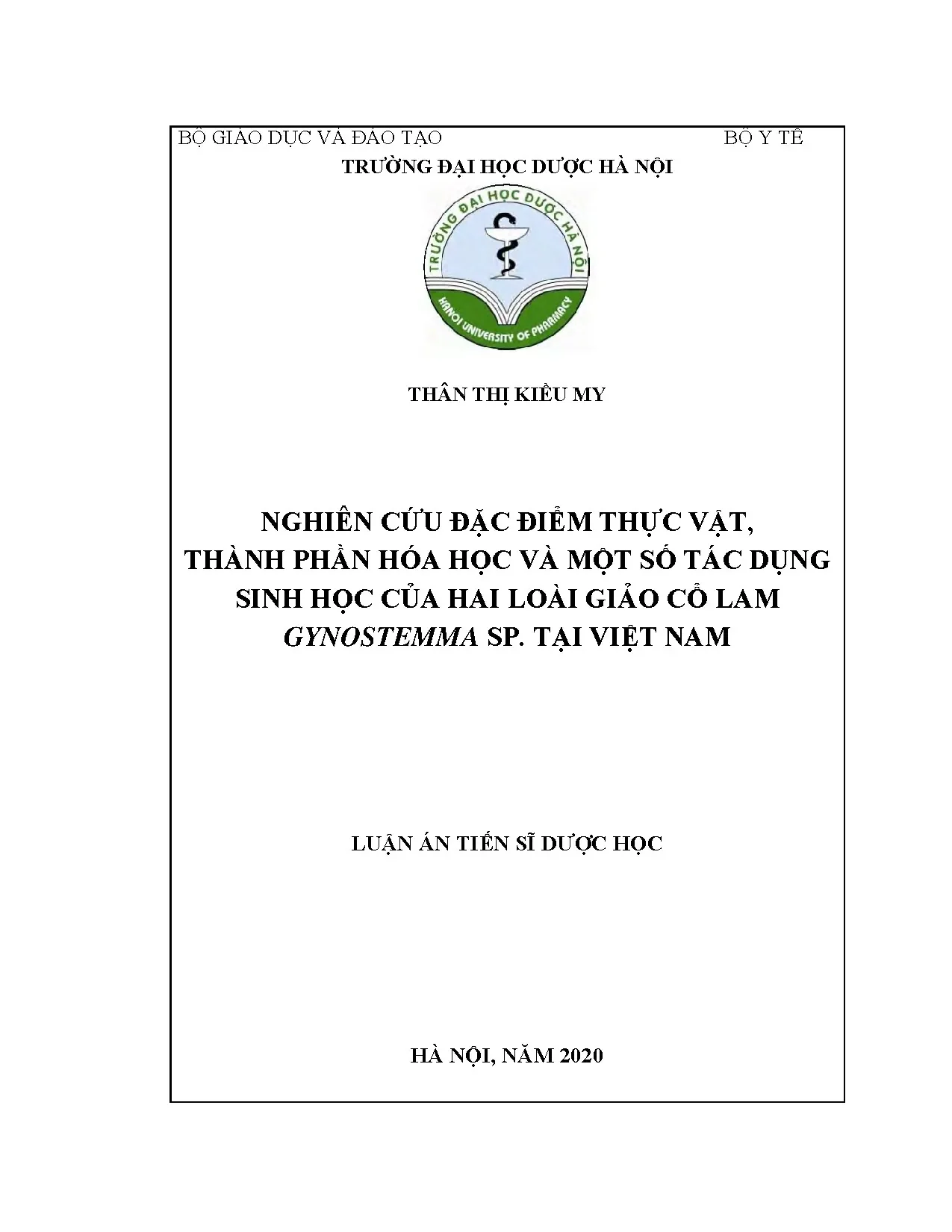 Nghiên cứu đặc điểm thực vật, hóa học của Giảo cổ lam tại Việt Nam