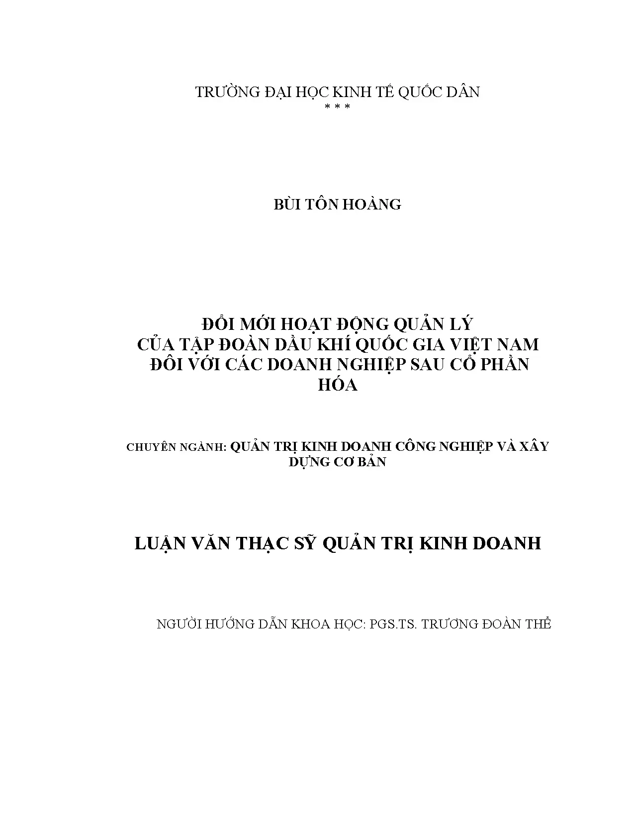 Quản lý Tập đoàn Dầu khí VN với doanh nghiệp sau cổ phần hóa