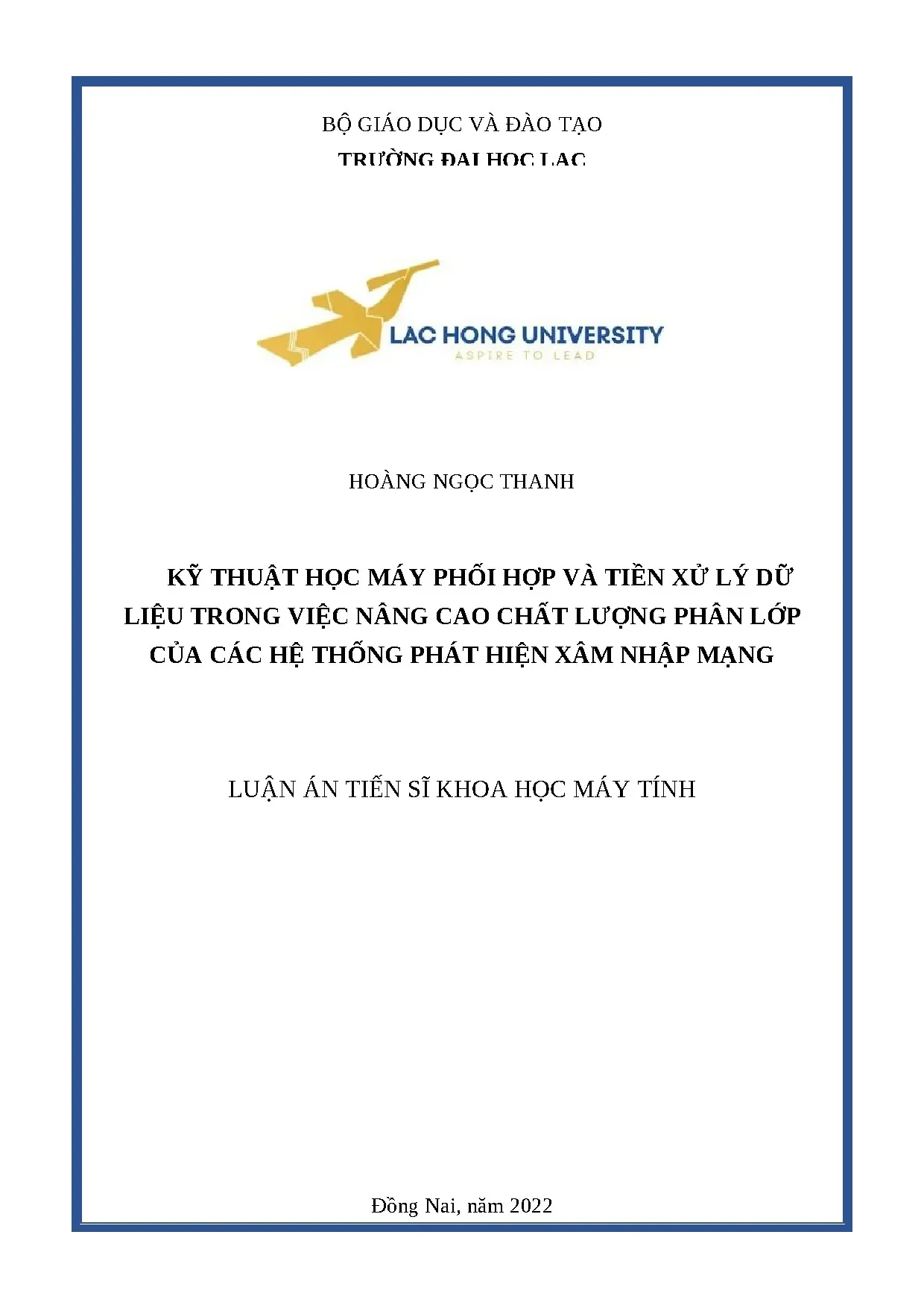 Học máy phối hợp nâng cao chất lượng phân lớp NIDS