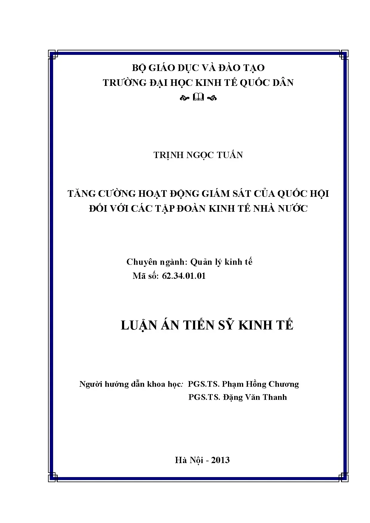 Tăng cường giám sát của Quốc hội đối với tập đoàn kinh tế nhà nước