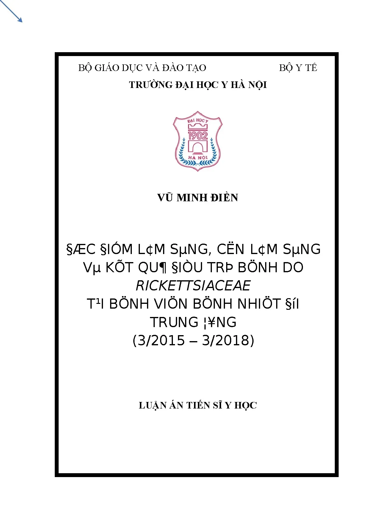 Đặc điểm lâm sàng và điều trị bệnh Rickettsiaceae