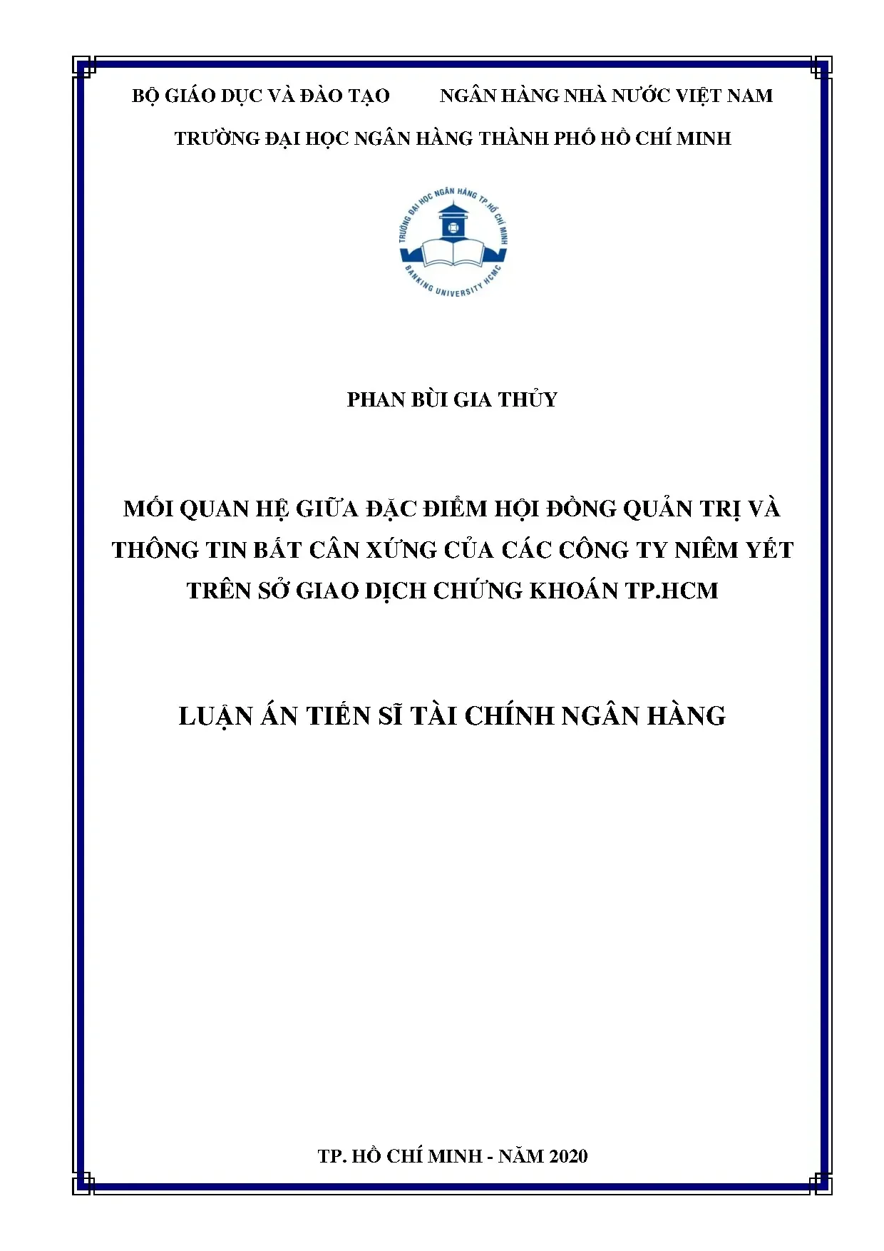 Mối quan hệ giữa hội đồng quản trị và thông tin bất cân xứng