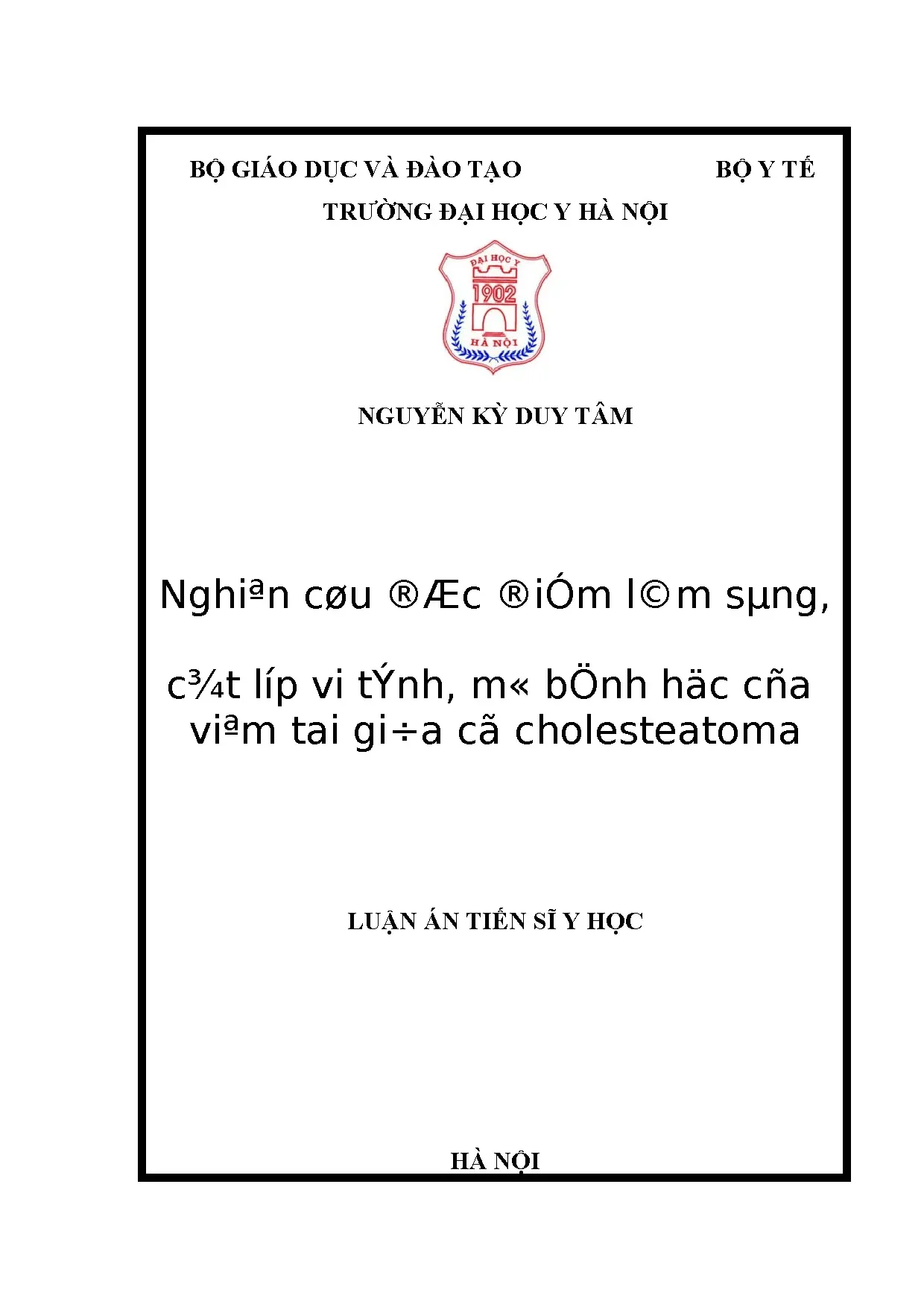 Viêm tai giữa có cholesteatoma: Đặc điểm lâm sàng & cắt lớp vi tính