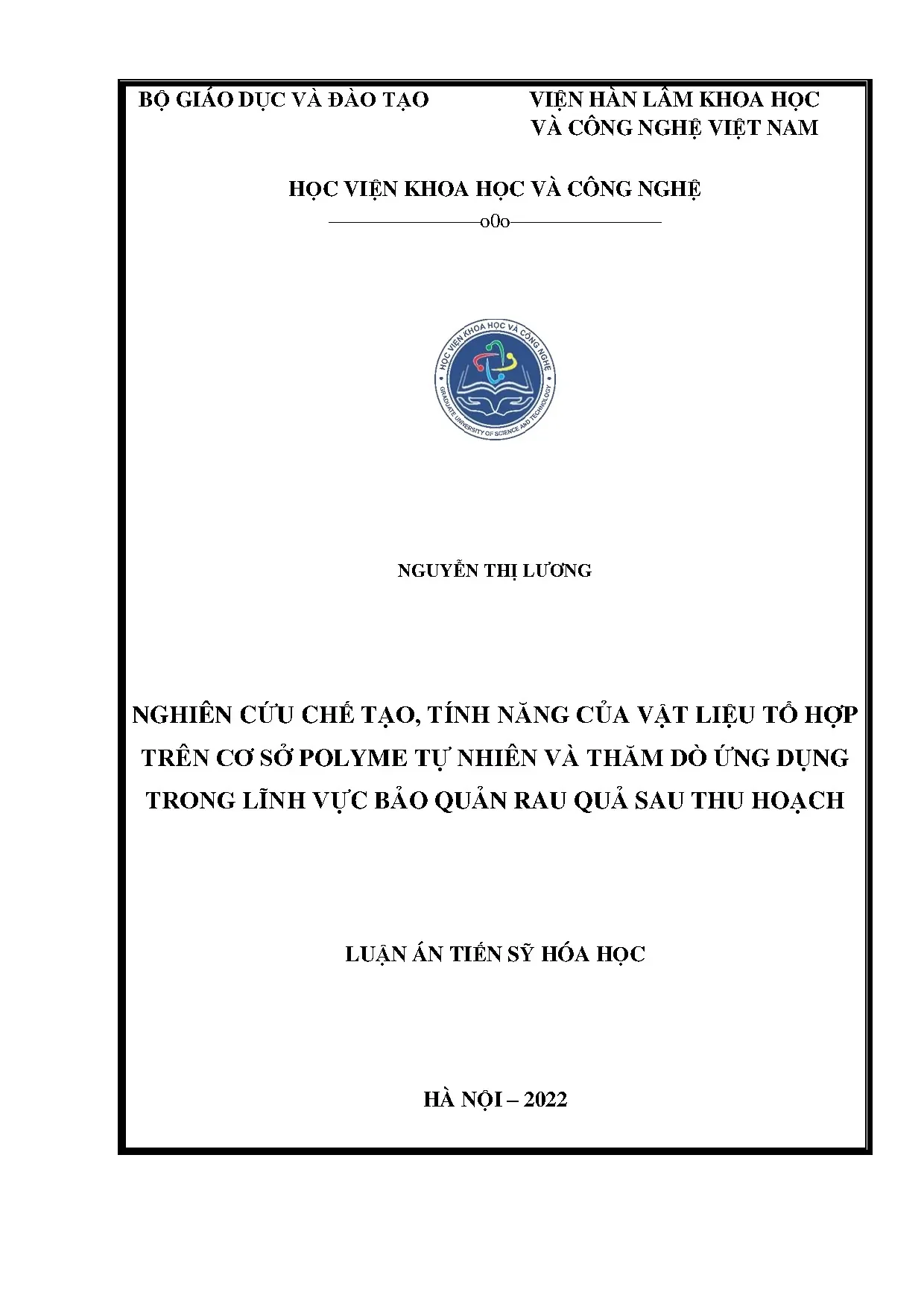 Nghiên cứu chế tạo vật liệu tổ hợp polyme tự nhiên bảo quản rau quả