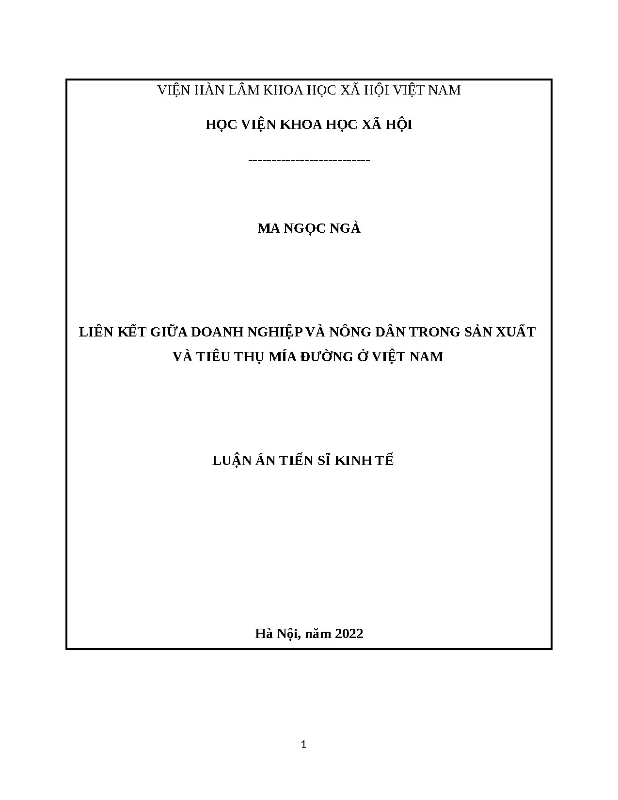 Liên kết DN-ND mía đường Việt Nam: Sản xuất & Tiêu thụ
