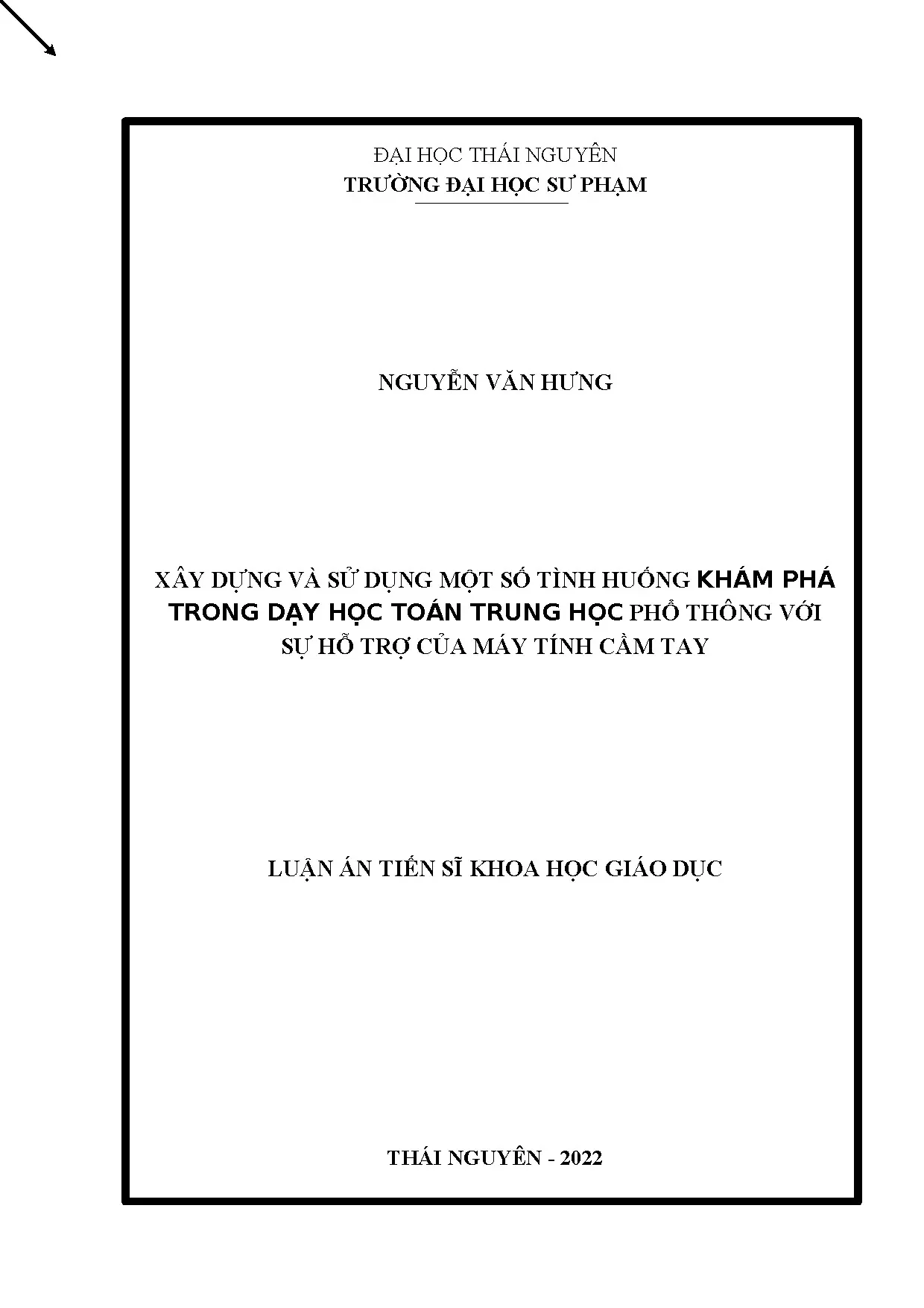 Tình huống khám phá toán THPT với máy tính cầm tay