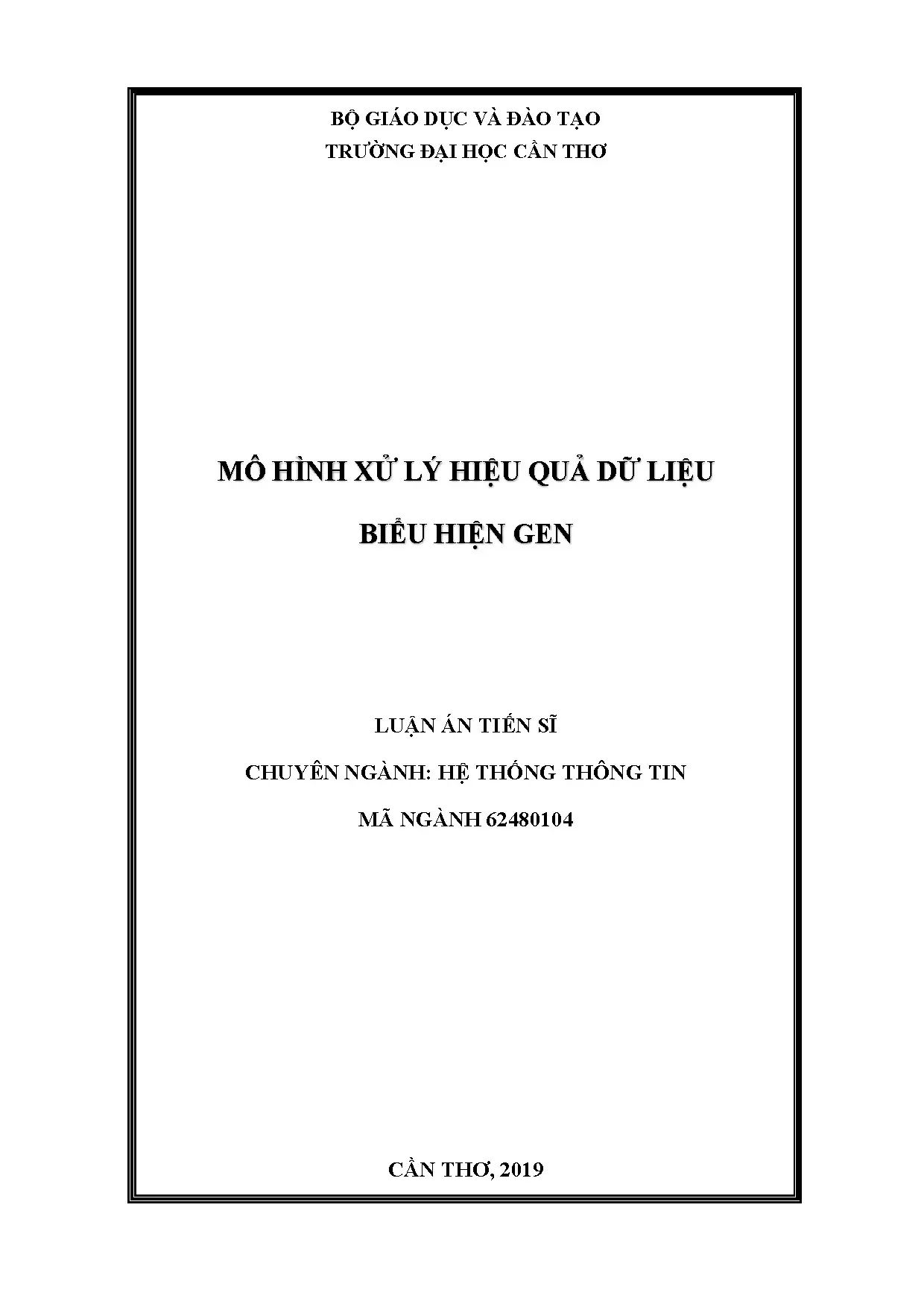 Mô hình xử lý hiệu quả dữ liệu biểu hiện gen