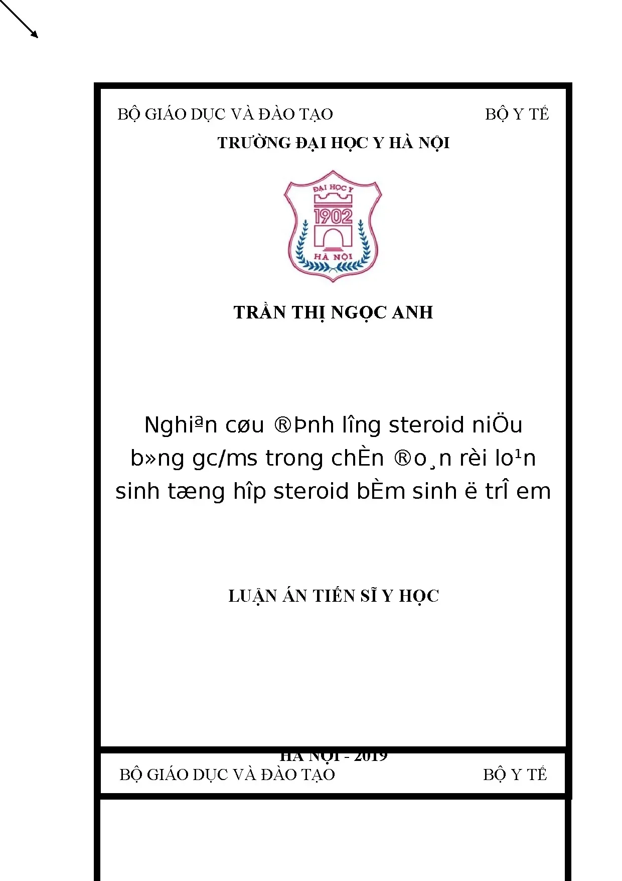 Định lượng steroid niệu bằng GC-MS trong chẩn đoán rối loạn sinh tổng hợp steroid bẩm sinh