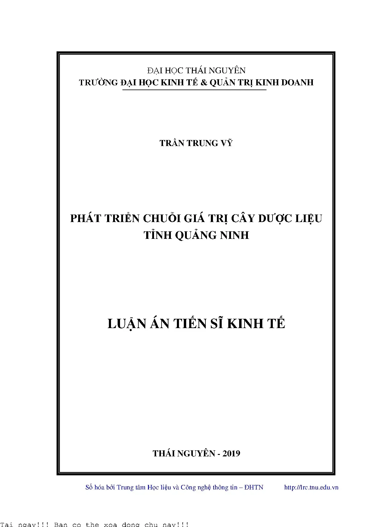 Phát triển chuỗi giá trị cây dược liệu tỉnh Quảng Ninh