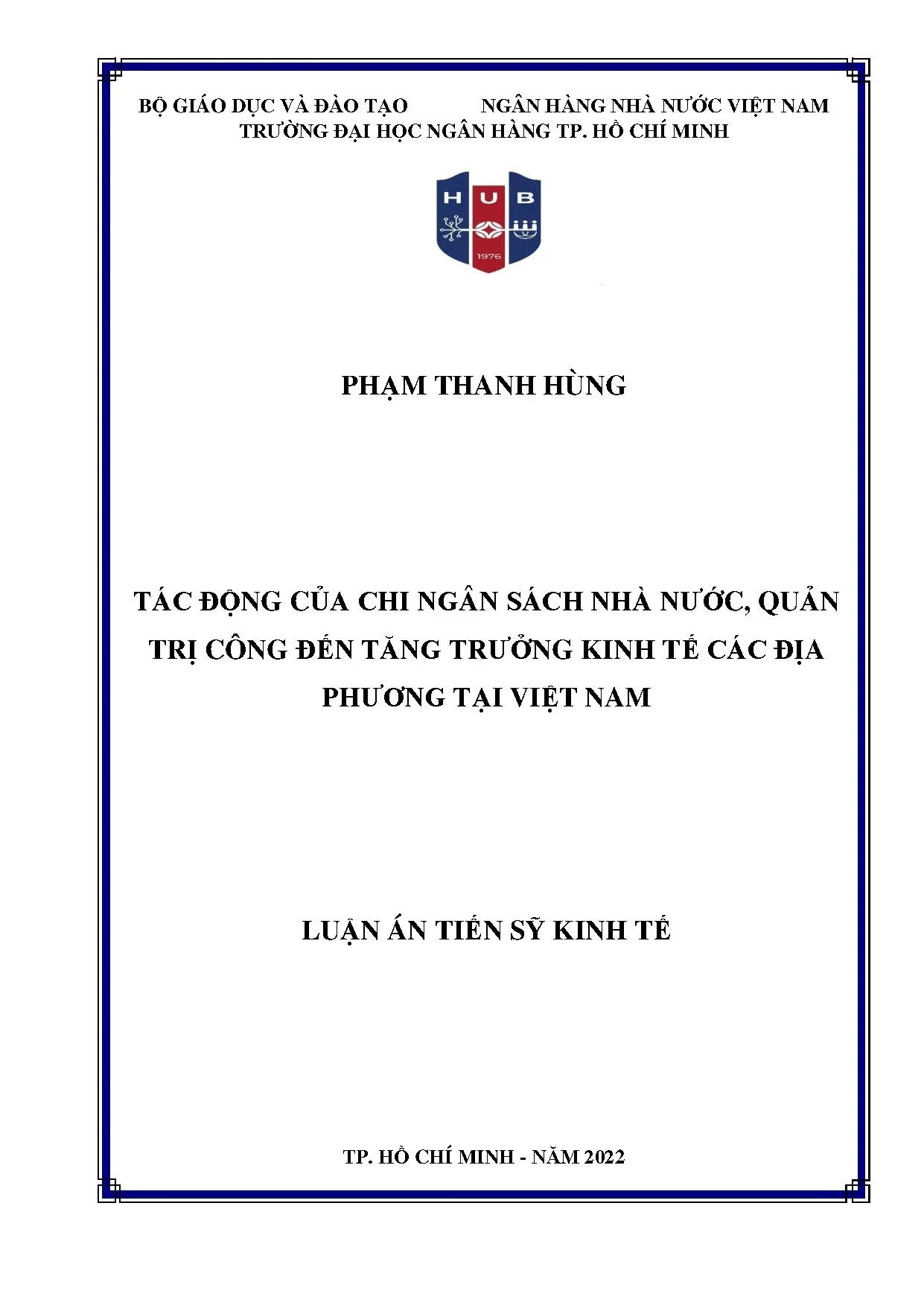 Tác động thu chi ngân sách nhà nước quản trị công đến tăng t