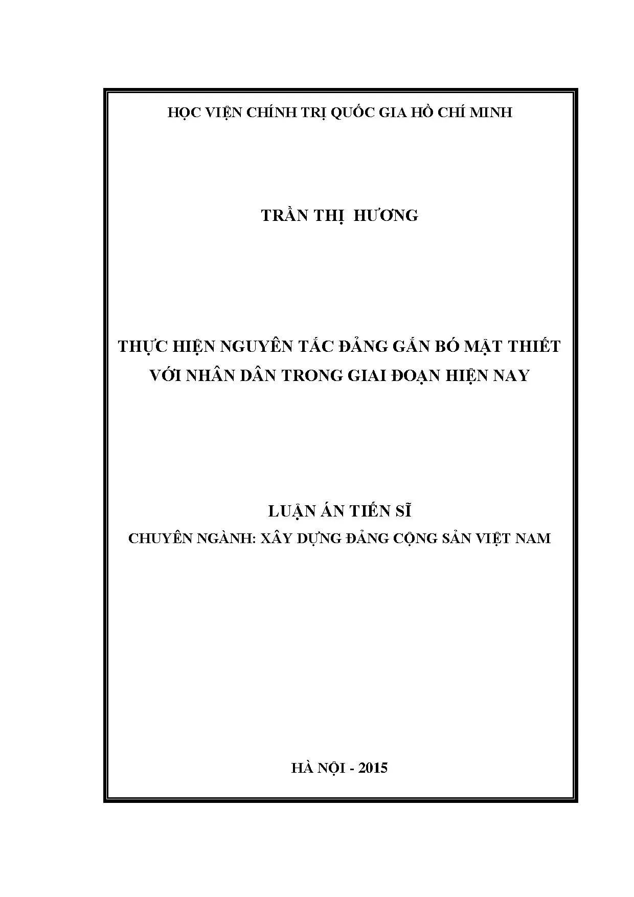 Đảng gắn bó mật thiết với Nhân dân: Nguyên tắc và Giải pháp