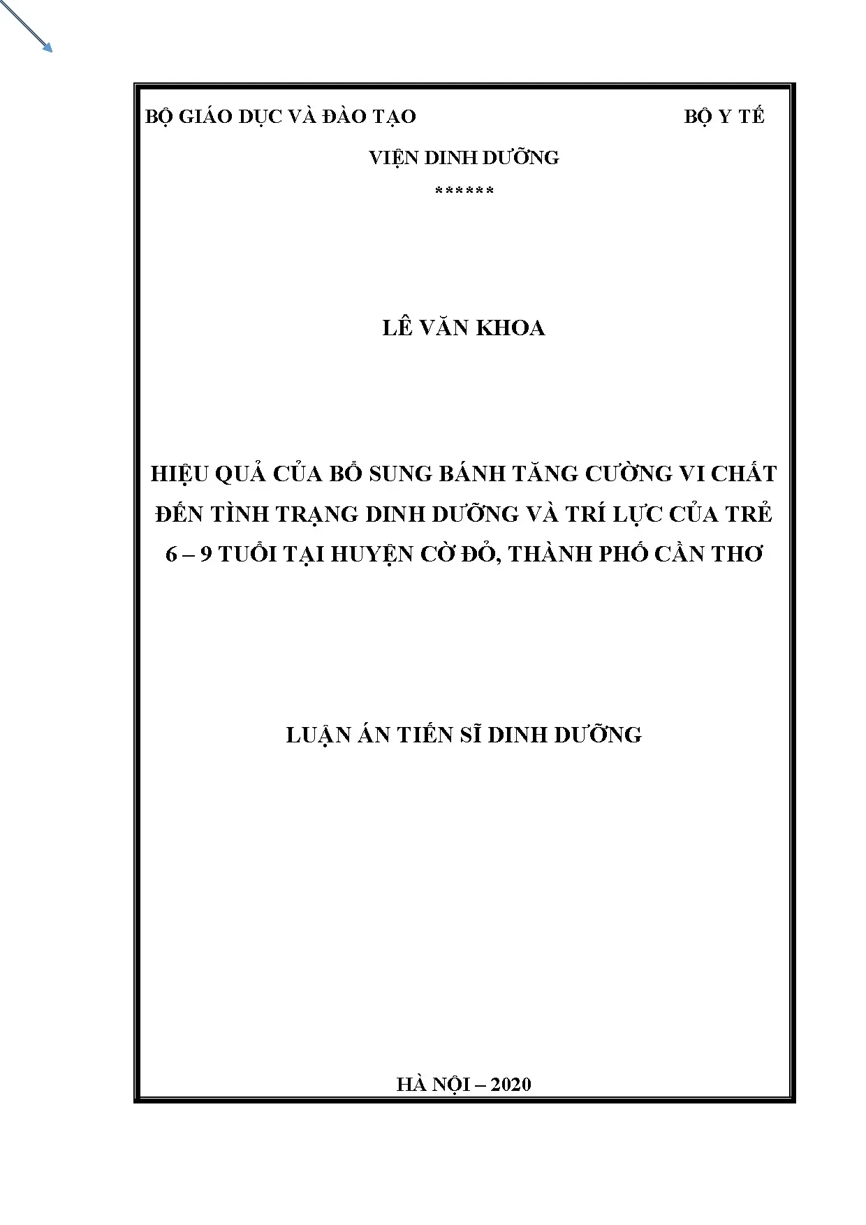 Hiệu quả bổ sung bánh tăng cường vi chất cho trẻ 6-9 tuổi