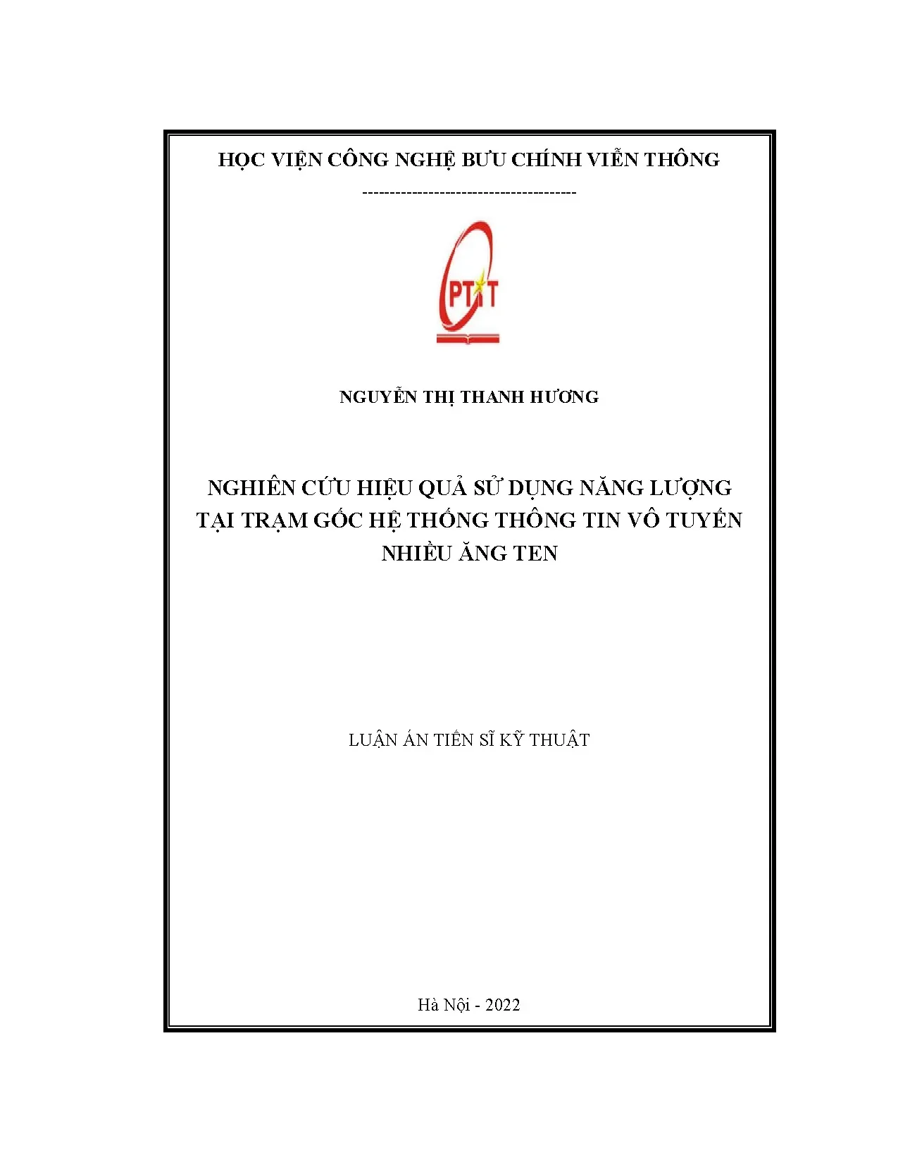 Nghiên cứu hiệu quả sử dụng năng lượng trạm gốc vô tuyến nhiều ăng ten