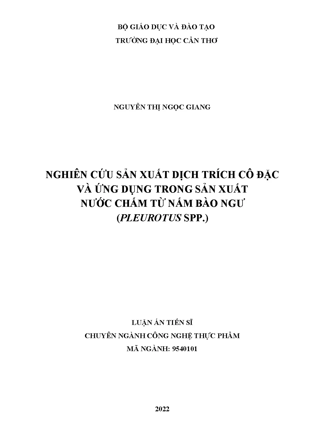 Sản xuất dịch trích nấm bào ngư làm nước chấm