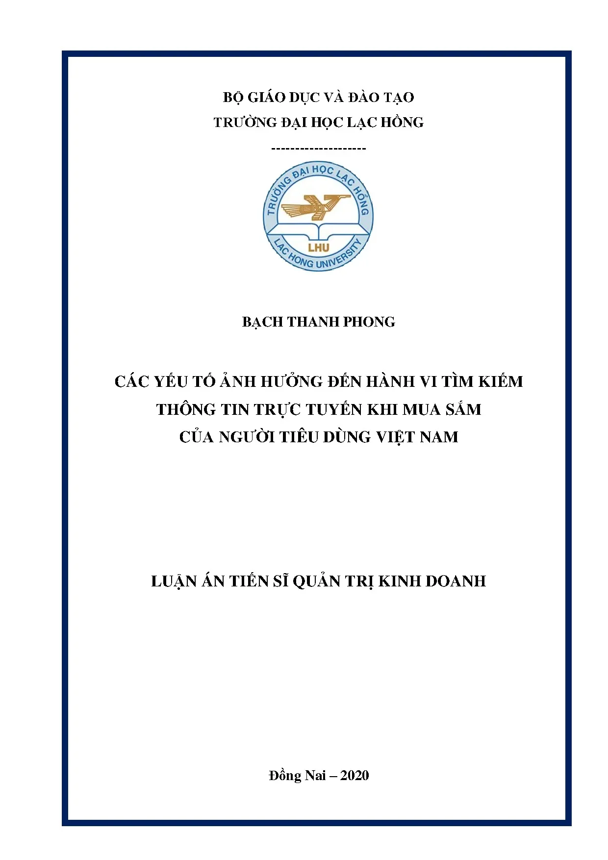 Các yếu tố ảnh hưởng hành vi tìm kiếm thông tin mua sắm trực tuyến