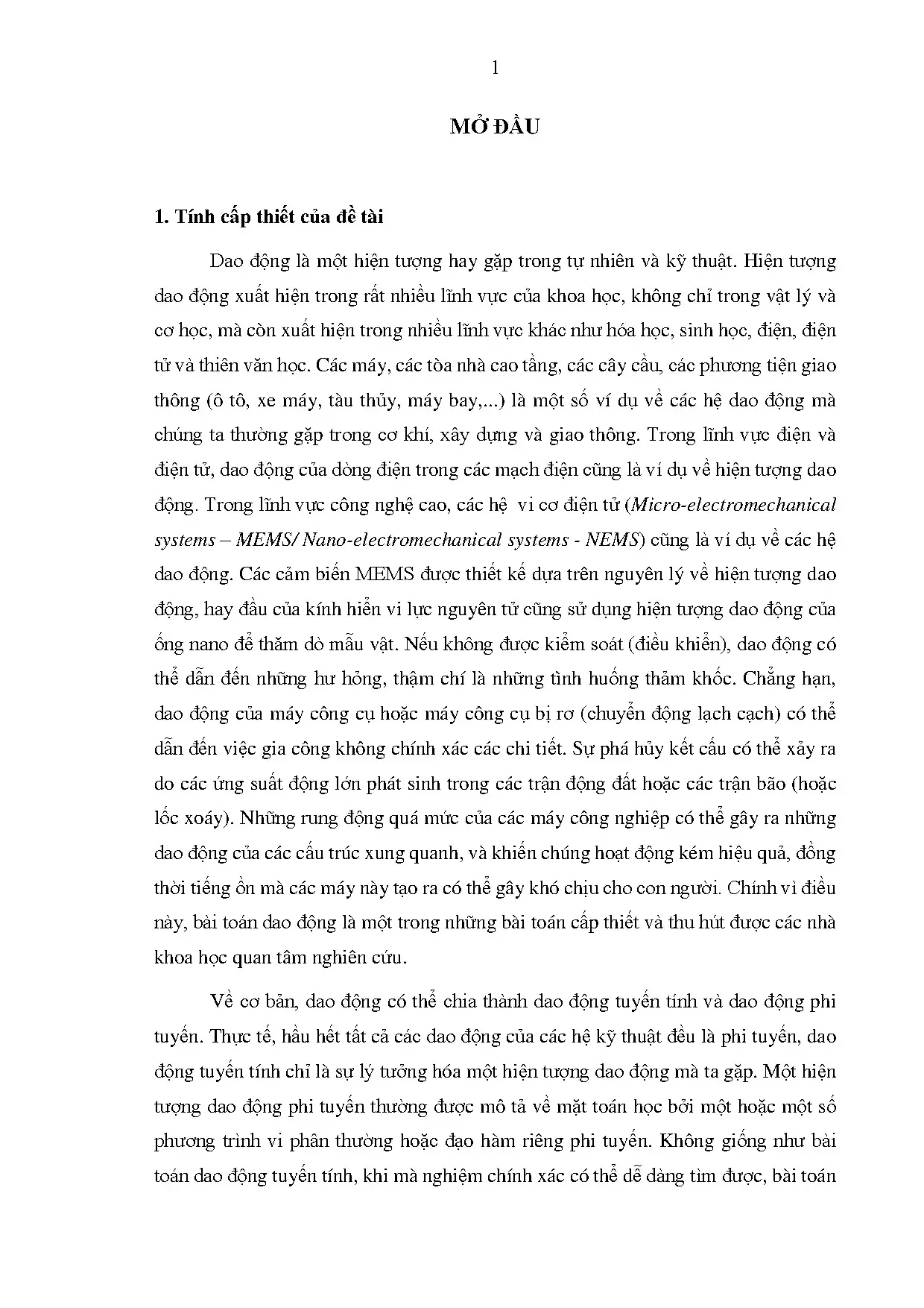 Phân tích dao động phi tuyến bằng trung bình có trọng số