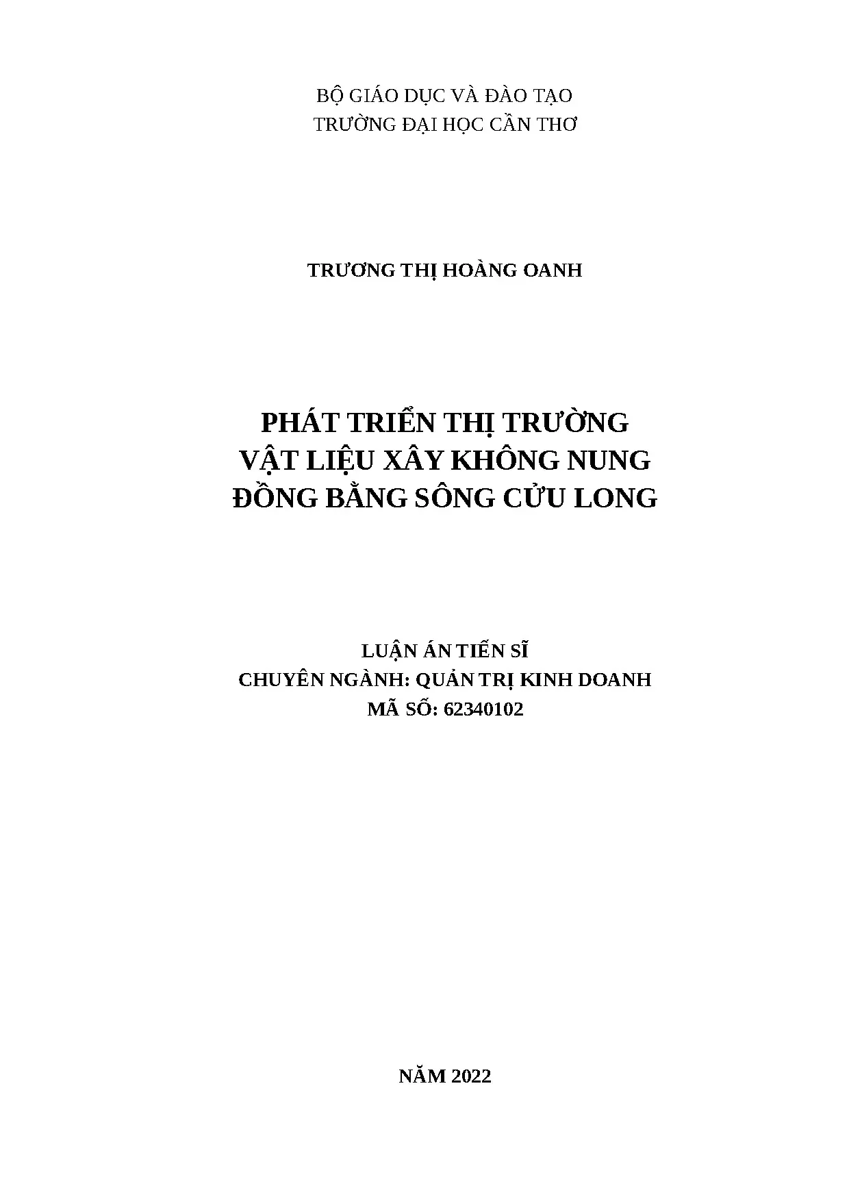 Phát triển thị trường VLXKN Đồng bằng Sông Cửu Long