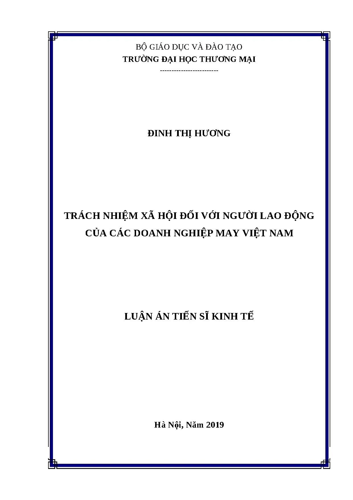 Trách nhiệm xã hội doanh nghiệp may Việt Nam đối với người lao động