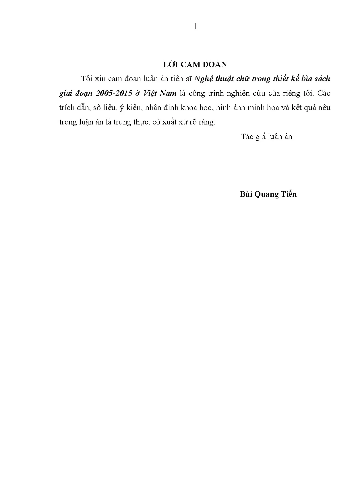 Luận án nghệ thuật chữ trong thiết kế bìa sách 2005-2015