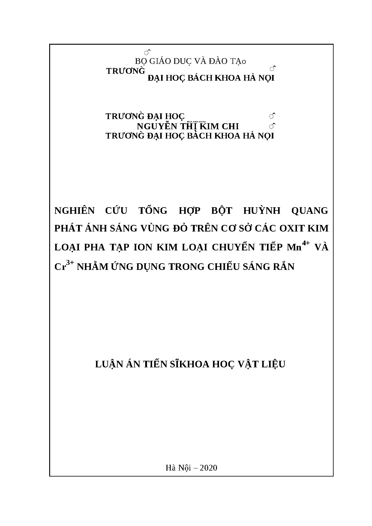 Bột huỳnh quang đỏ oxit kim loại pha tạp Mn4+, Cr3+