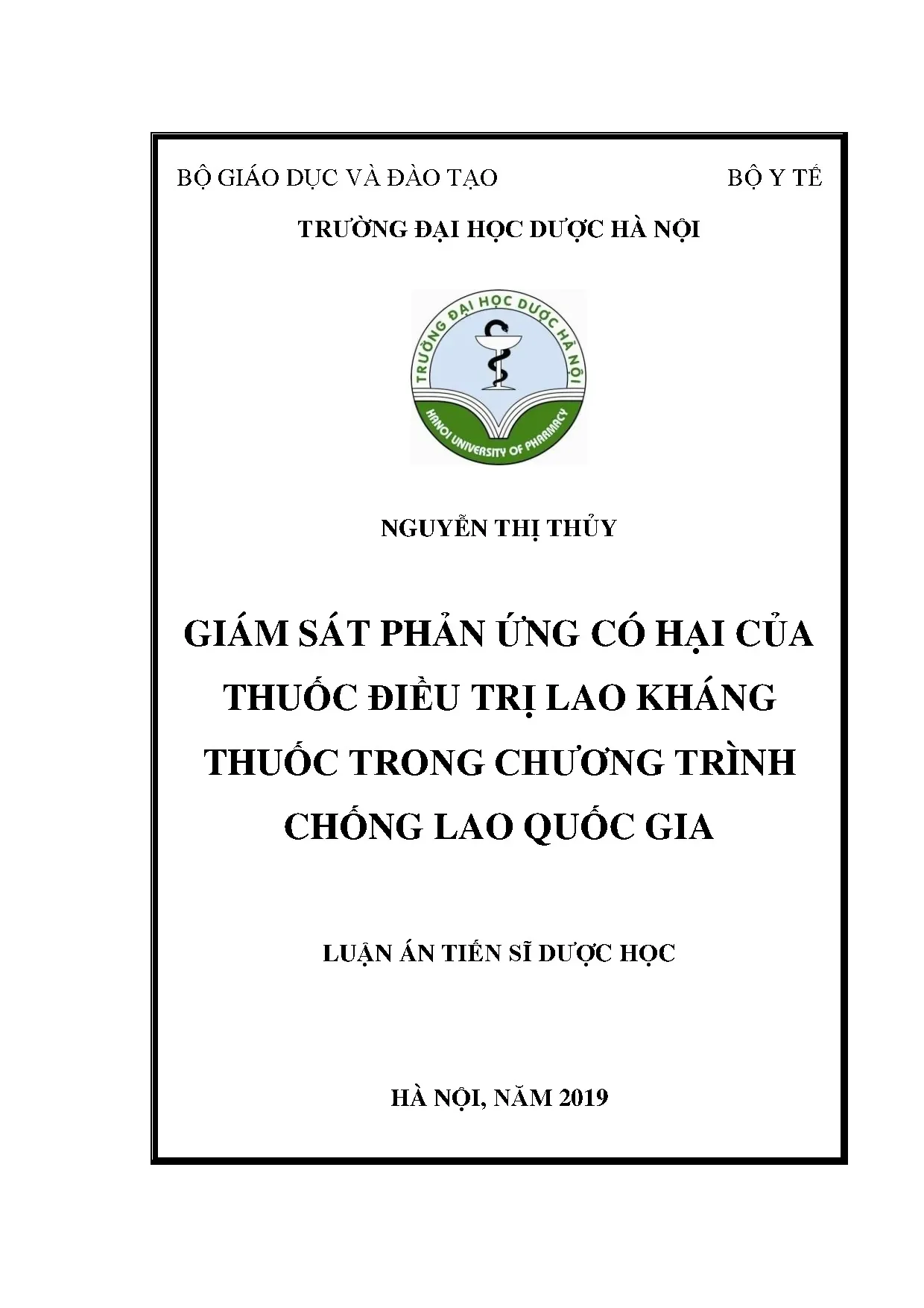 Giám sát phản ứng có hại thuốc điều trị lao kháng thuốc