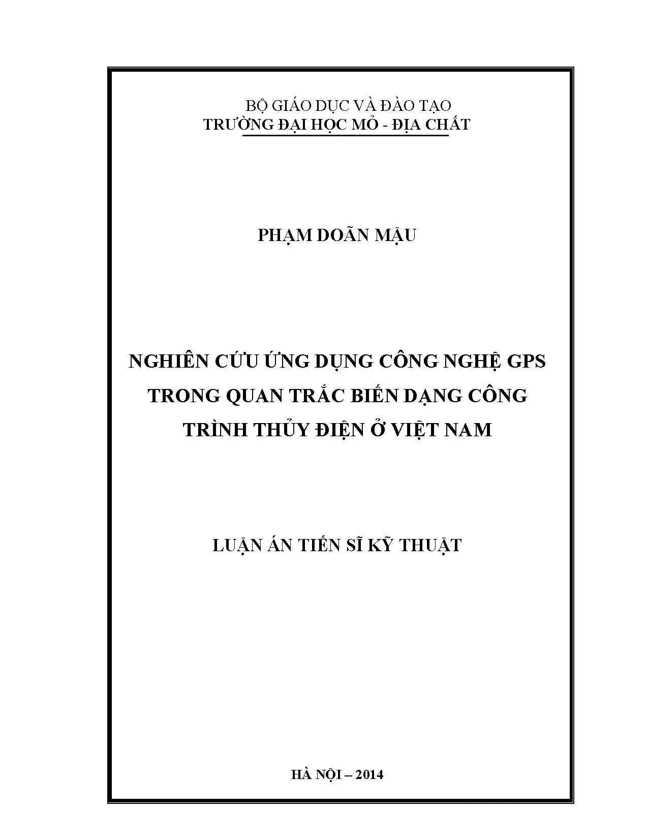 GPS quan trắc biến dạng công trình thủy điện Việt Nam