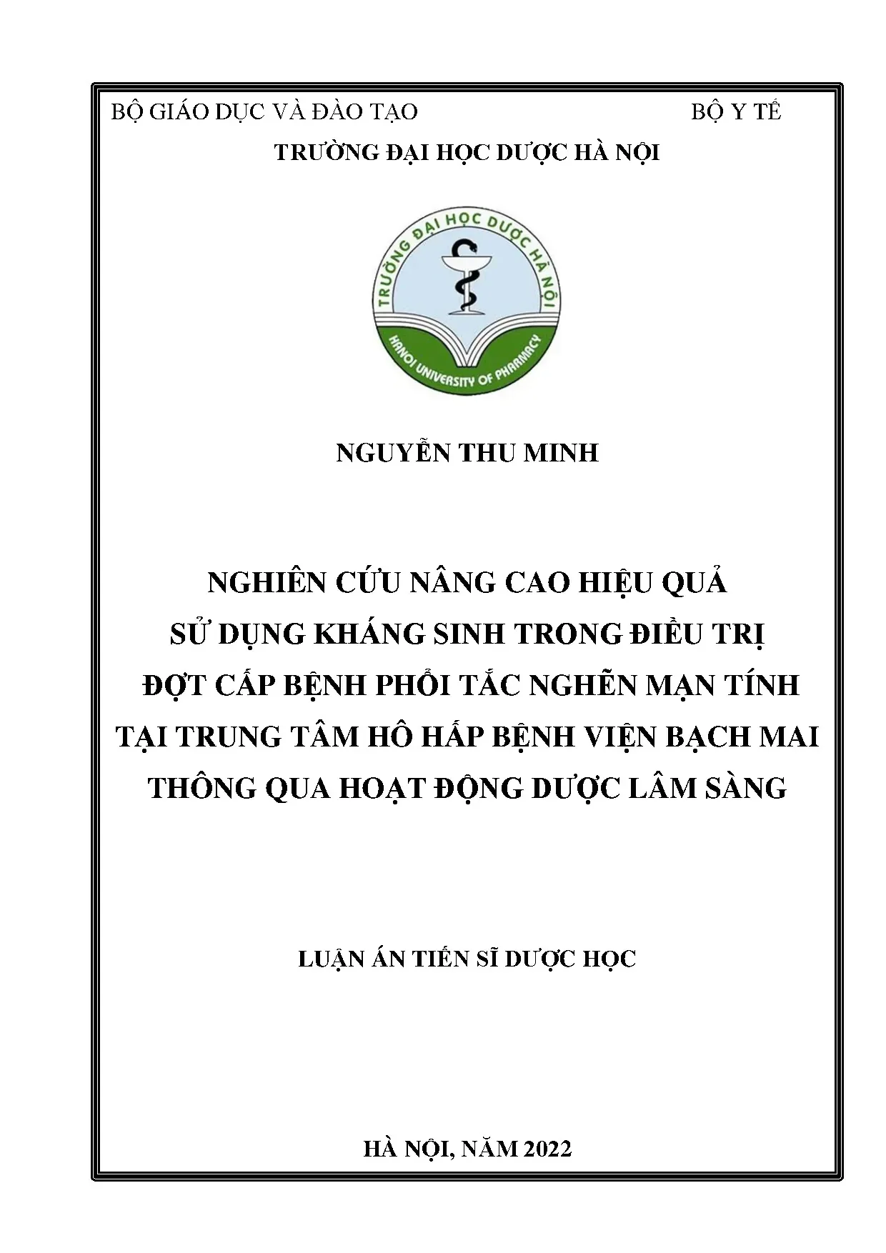 Nâng cao hiệu quả sử dụng kháng sinh điều trị đợt cấp BPTNMT