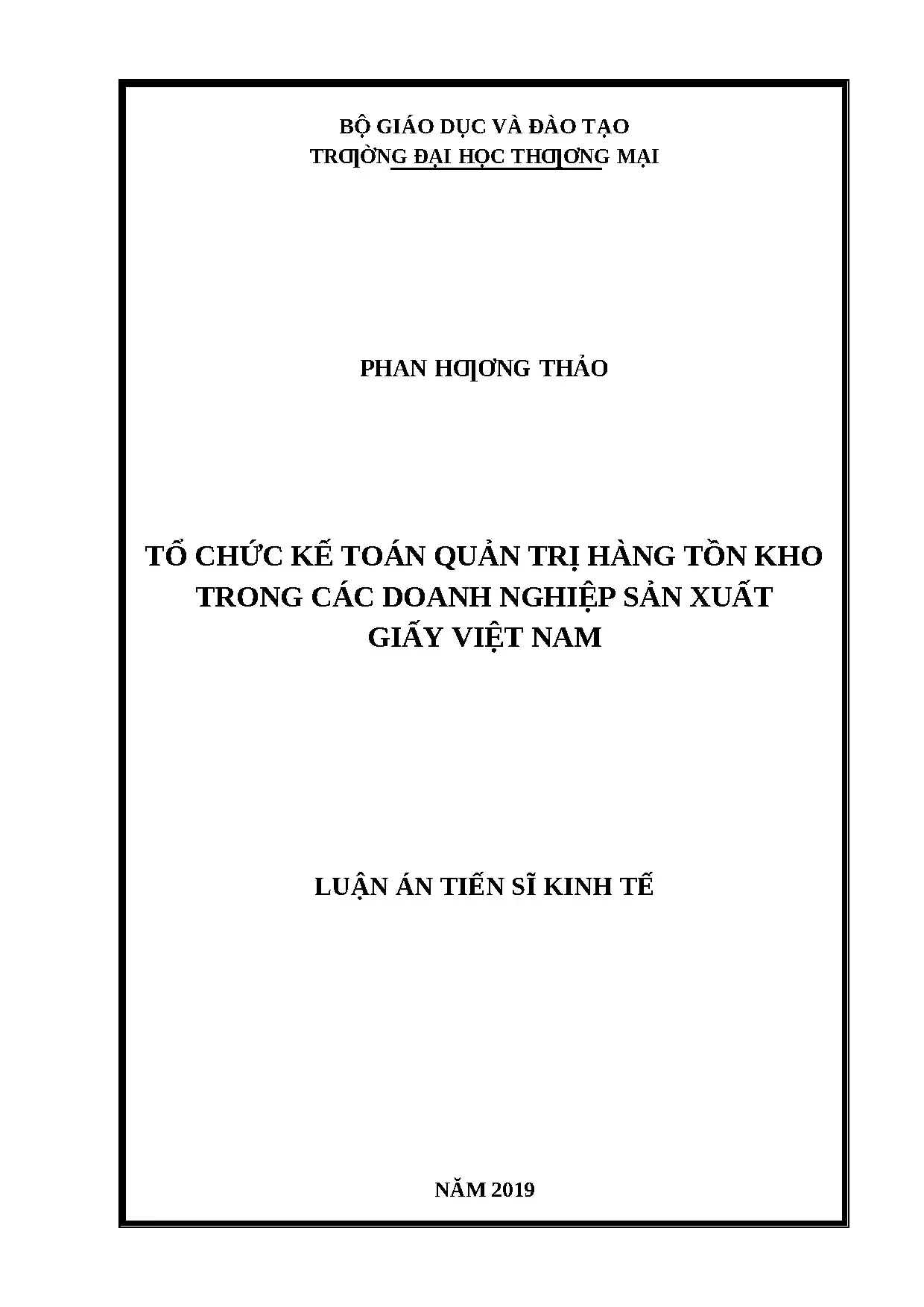 Kế toán quản trị hàng tồn kho DN giấy Việt Nam